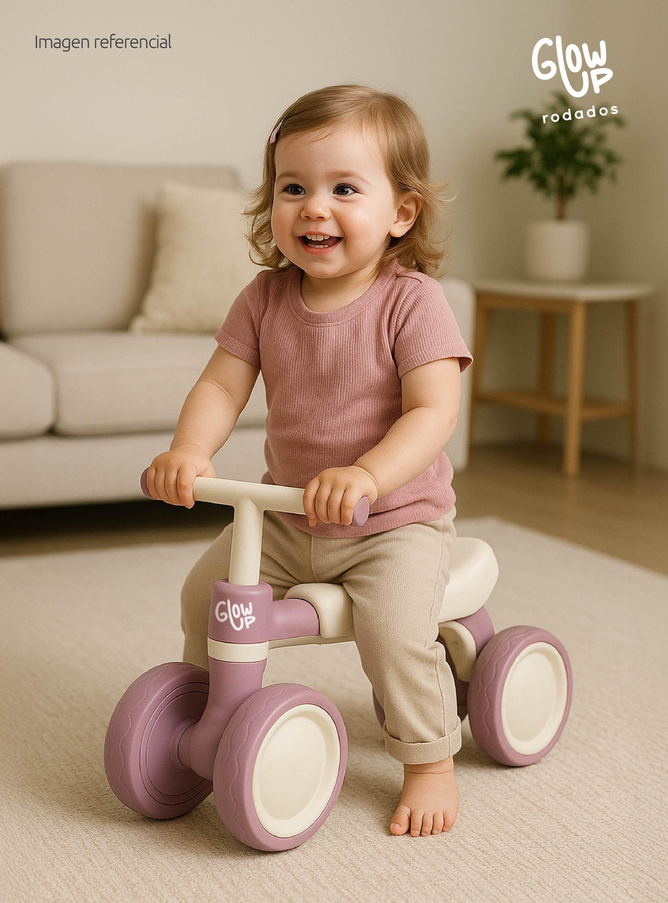 Triciclo Infantil de 4 Ruedas Fiori Rosado GlowUp-4