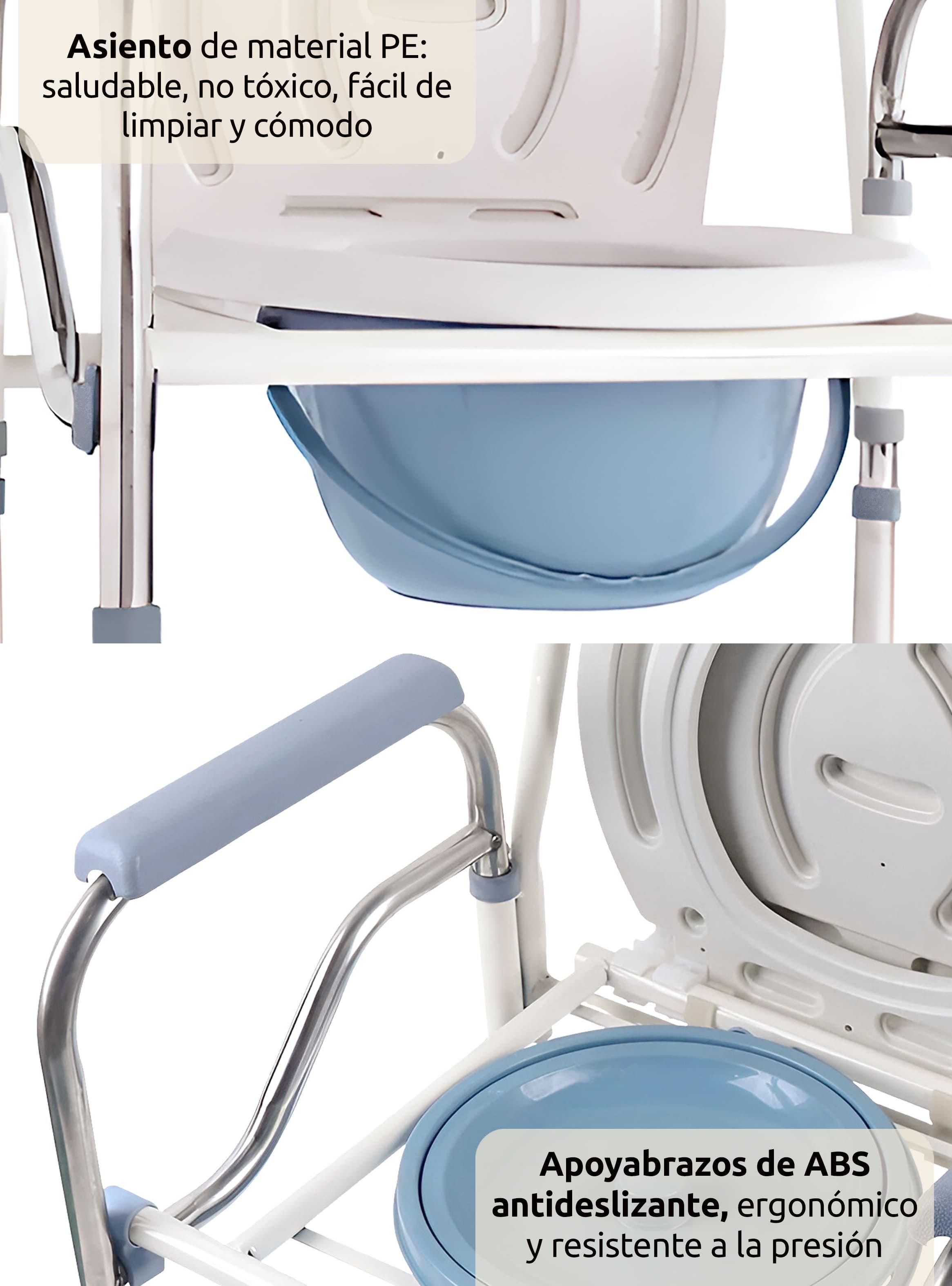 Silla Para Baño Portátil Inodoro Adultos-2
