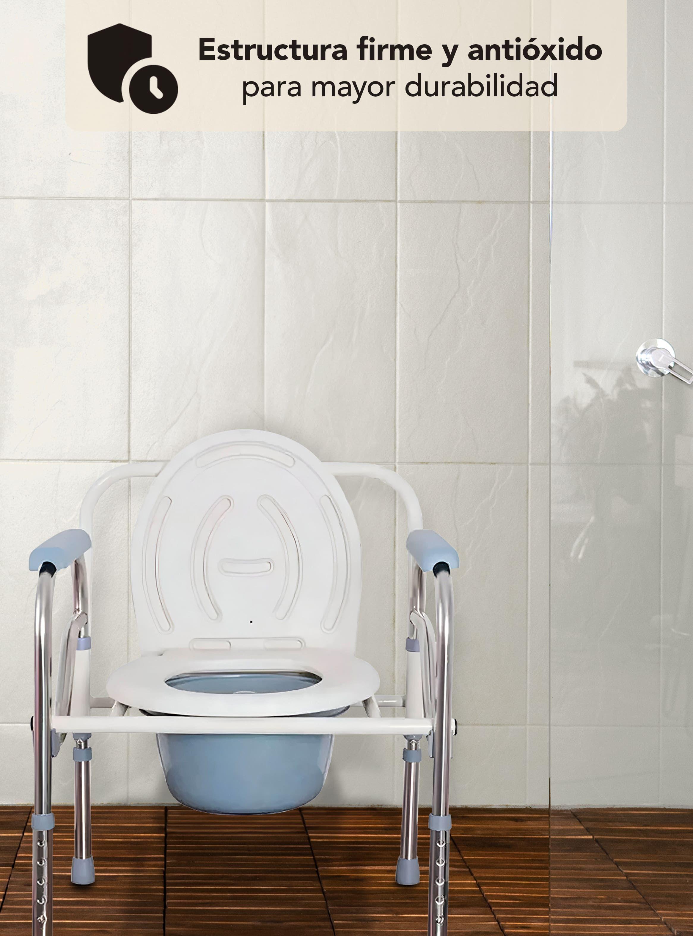 Silla Para Baño Portátil Inodoro Adultos-4