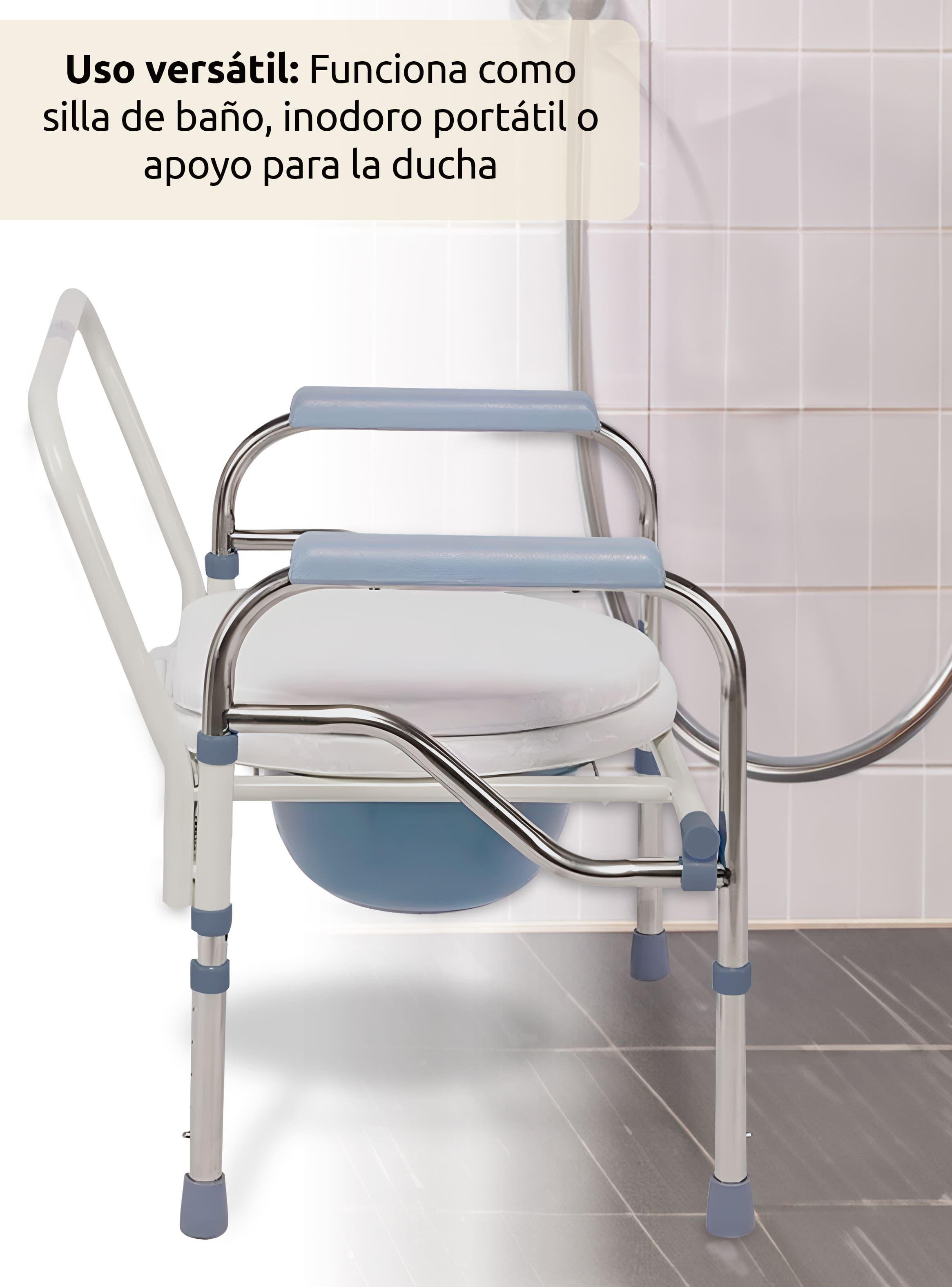Silla Para Baño Portátil Inodoro Adultos-5