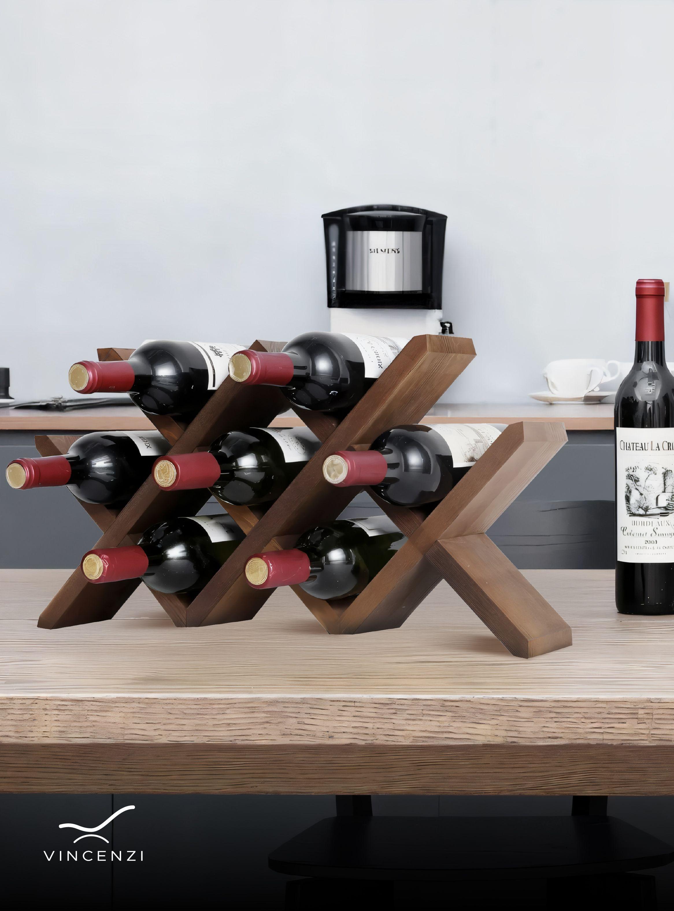 Soporte Madera Para Mesa Tipo Cava Para 7 Botellas De Vino-6