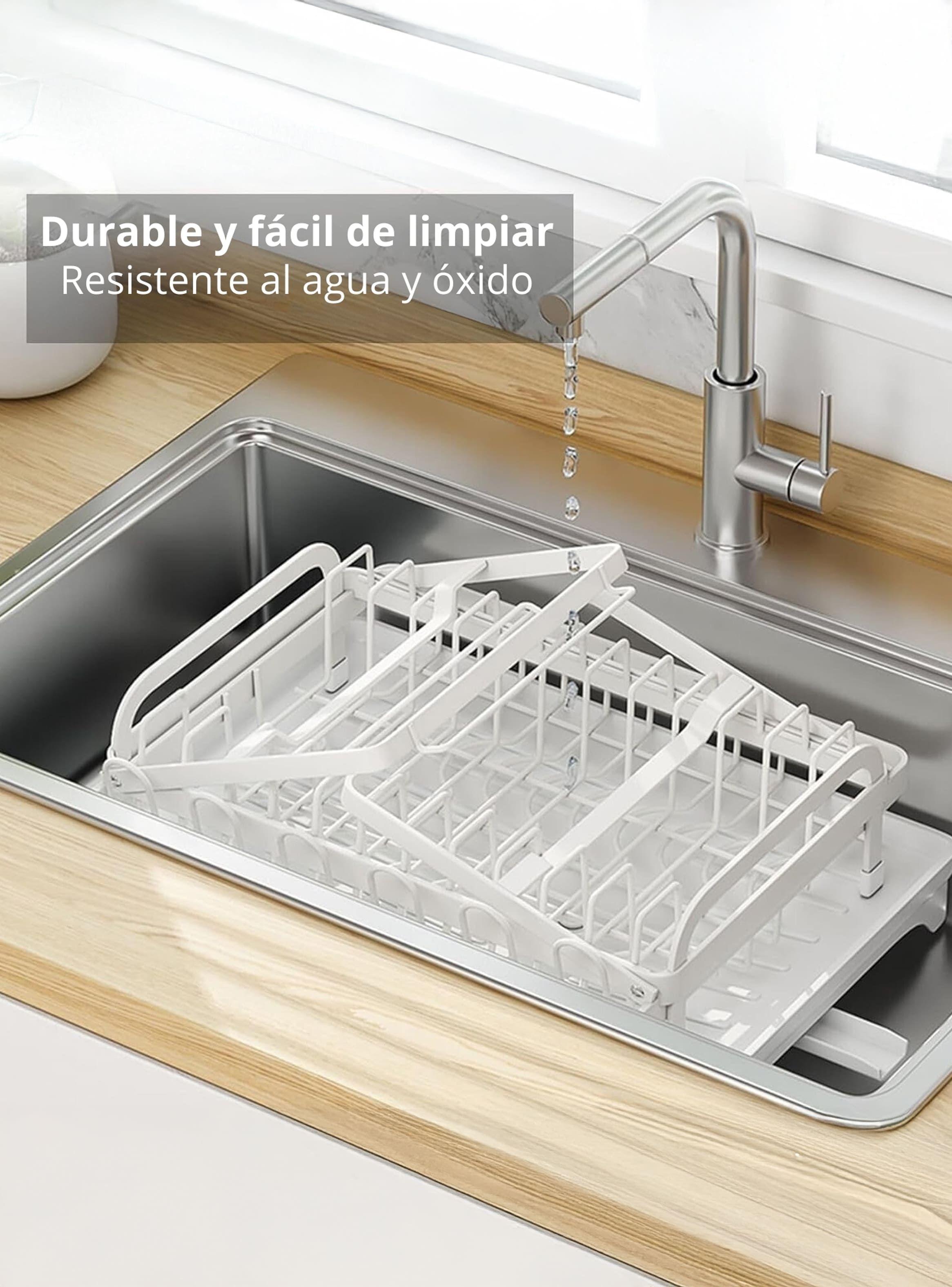 Escurridor Platos Secador Loza Inoxidable 2 Niveles-4