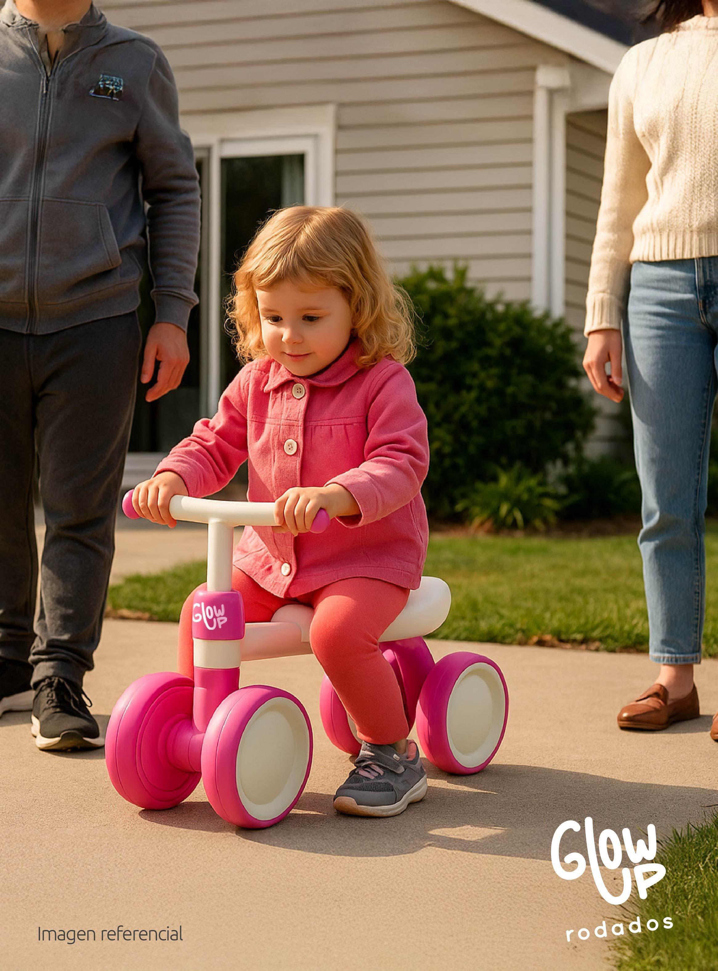 Triciclo Infantil de 4 Ruedas Fiori Magenta GlowUp-4