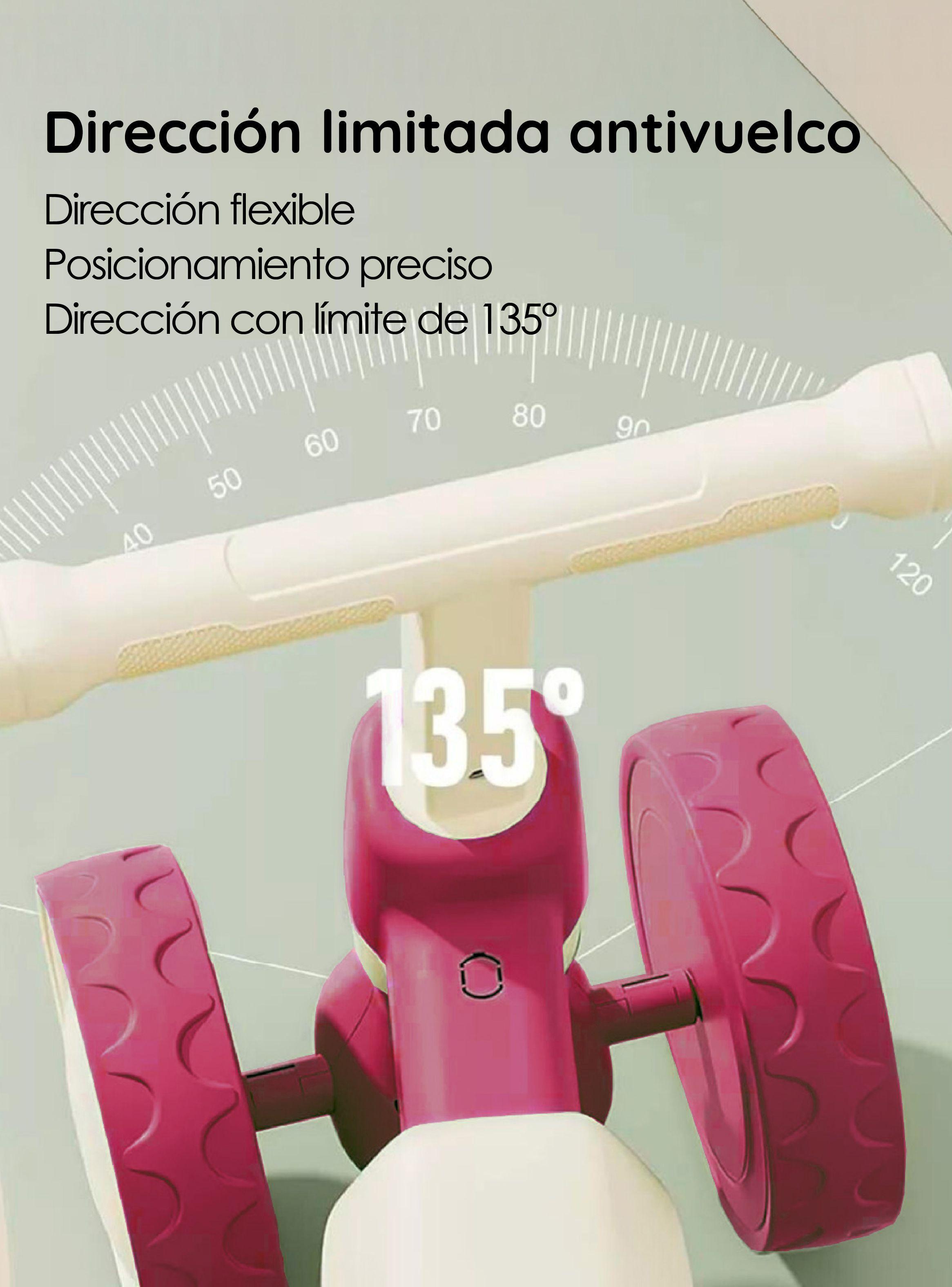 Triciclo Infantil de 4 Ruedas Fiori Rojo GlowUp-2