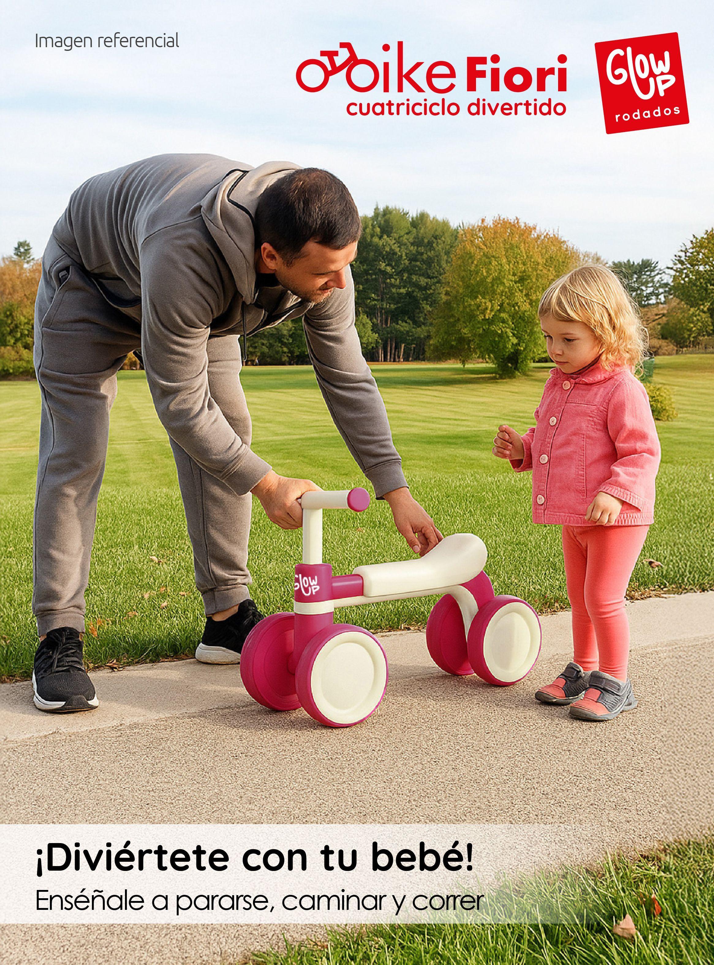 Triciclo Infantil de 4 Ruedas Fiori Rojo GlowUp-6