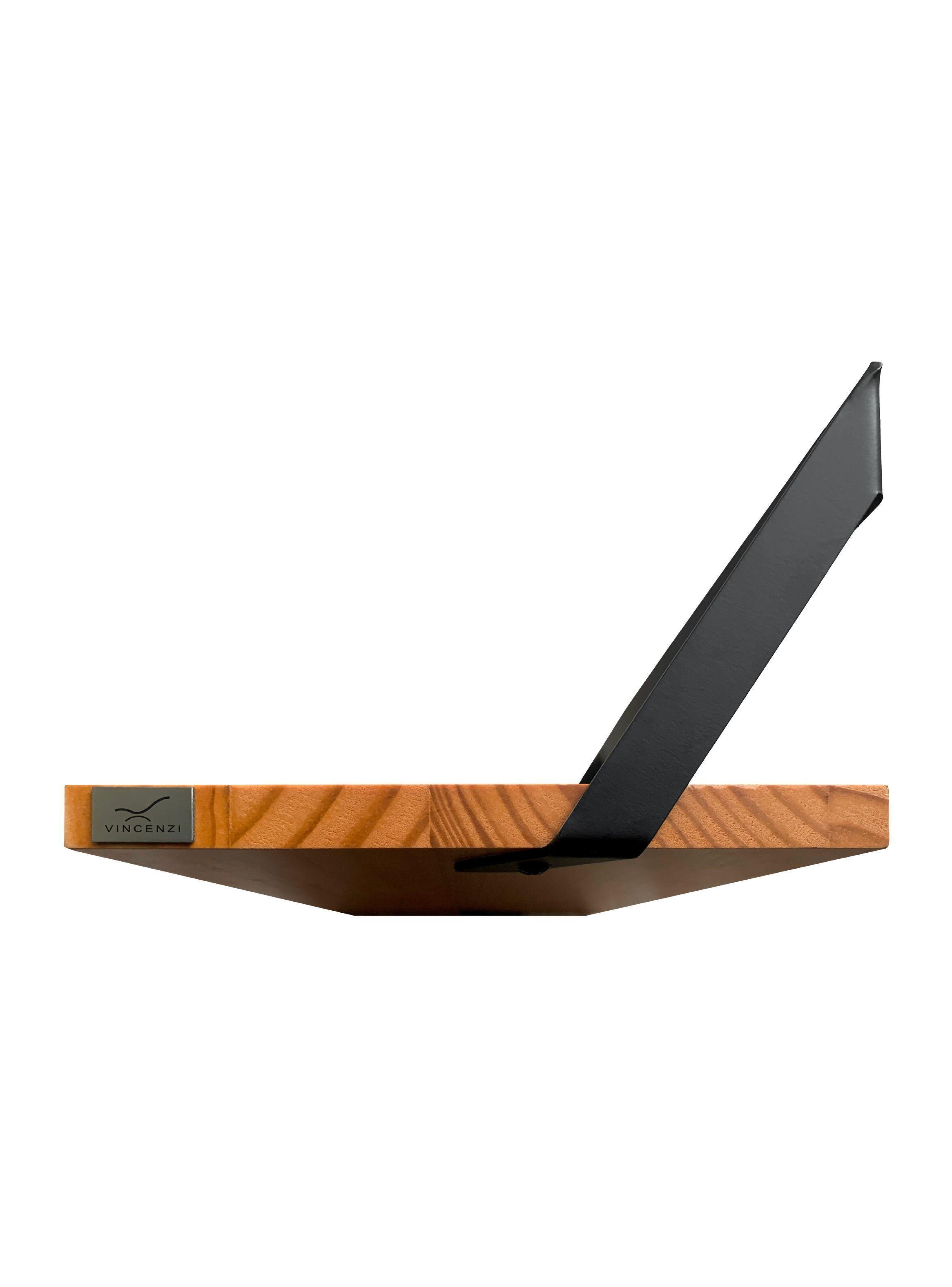 Pack 2 Repisas Madera y hierro 60x20cm de Pared - Vincenzi-2