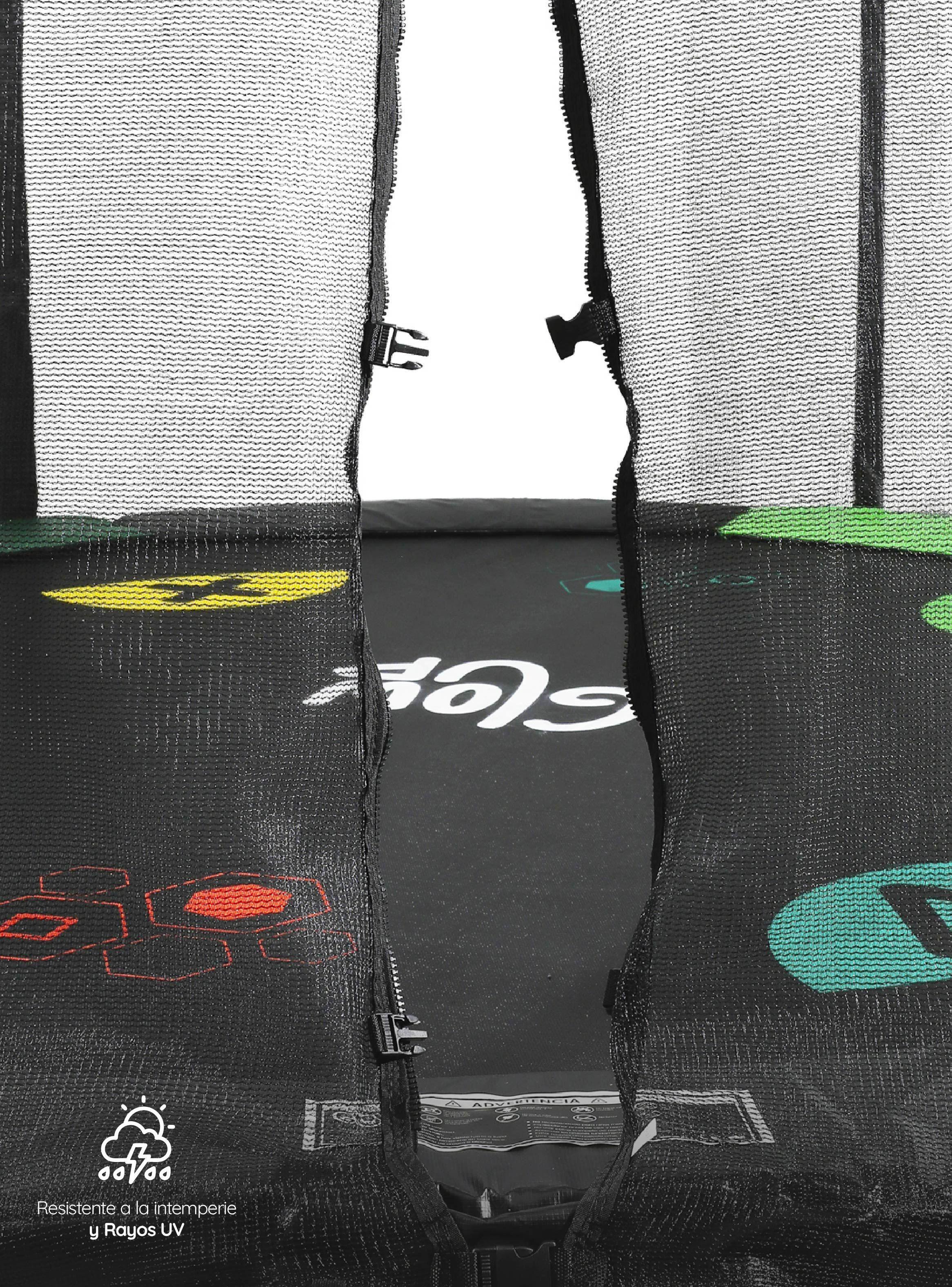 Cama Elástica 2,44 mts 8ft Glowup + Escalera Edición Gamer Exclusiva P-2