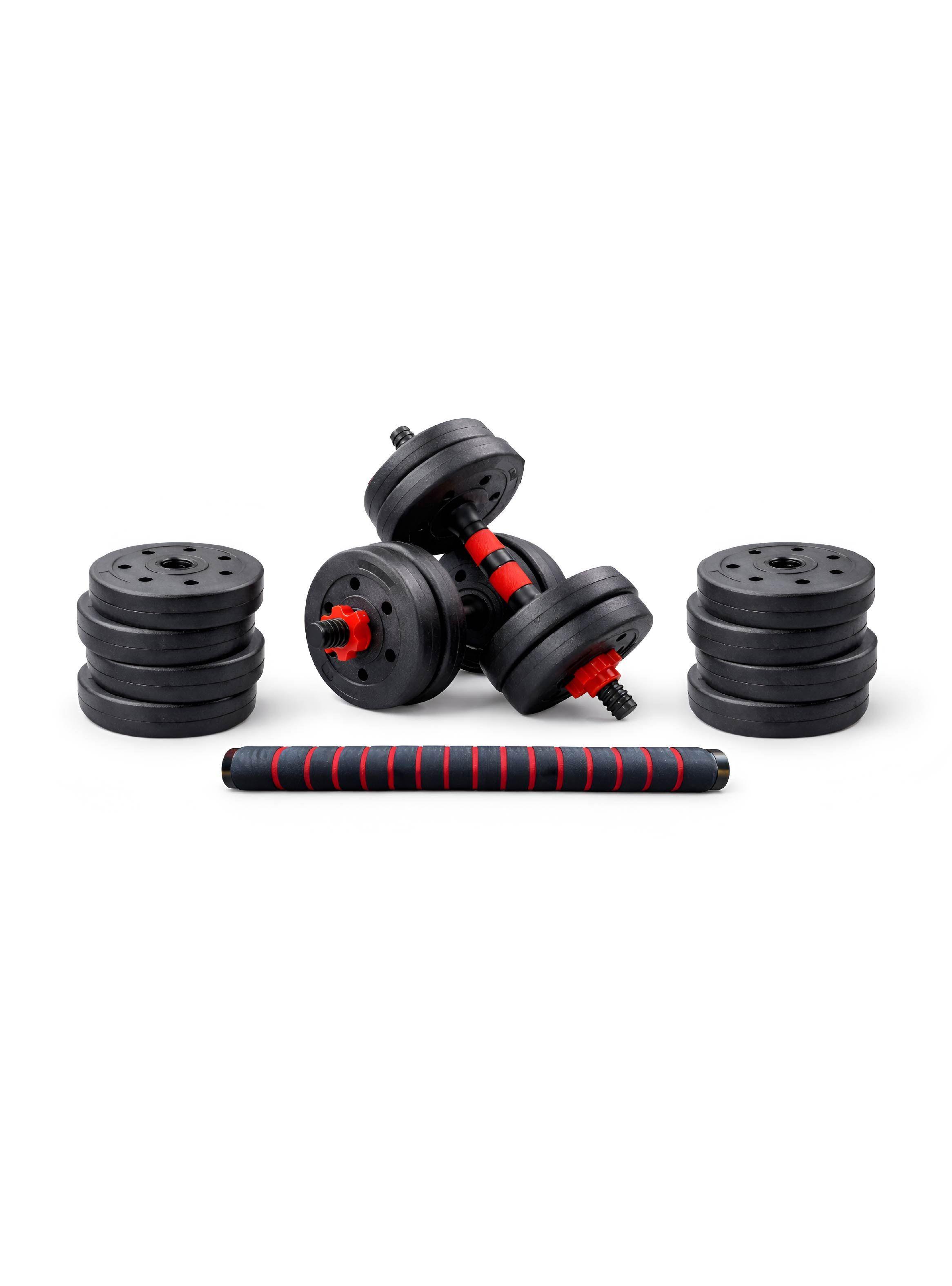 Set Mancuernas con Barra Ajustable 40Kg K-FIT-0