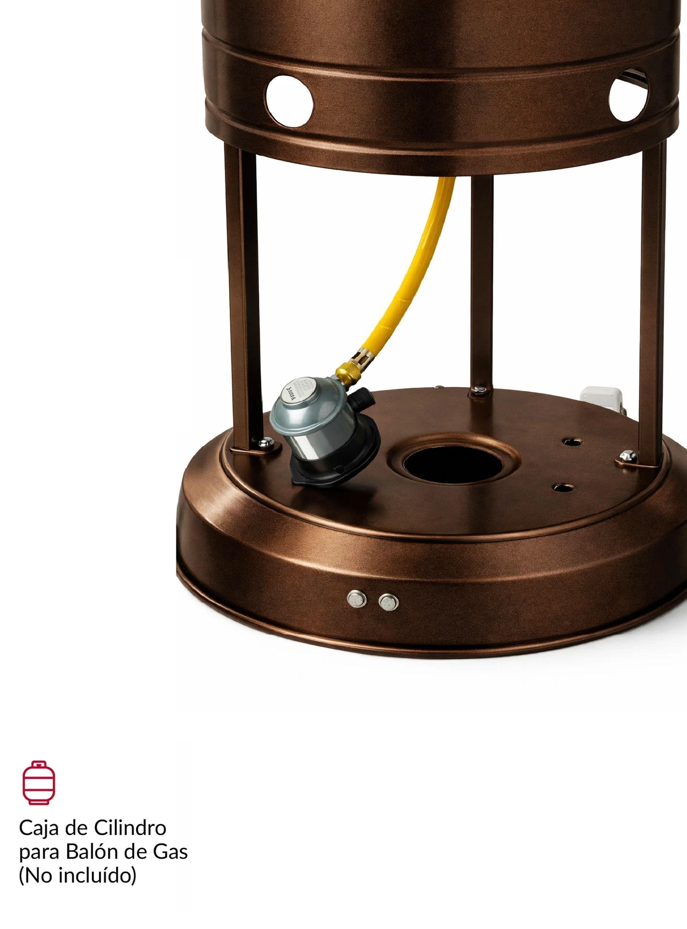 Estufa De Patio Exterior A Gas 50,000 Btu Antivuelco Bfresh Marrón Oscuro-4