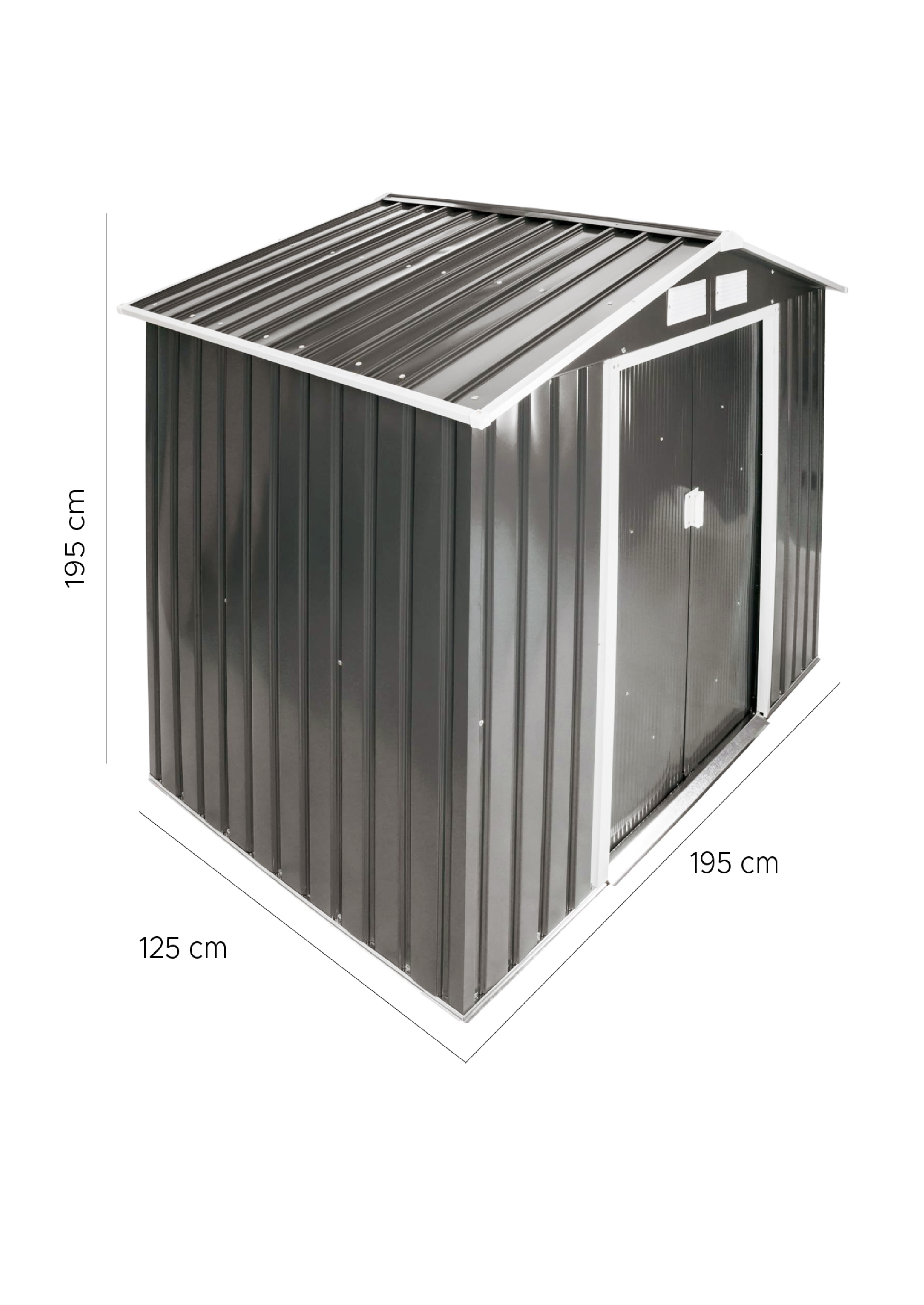 Bodega de Jardín Multiuso Tamaño L 195x195x125 cm Homeclaf-2