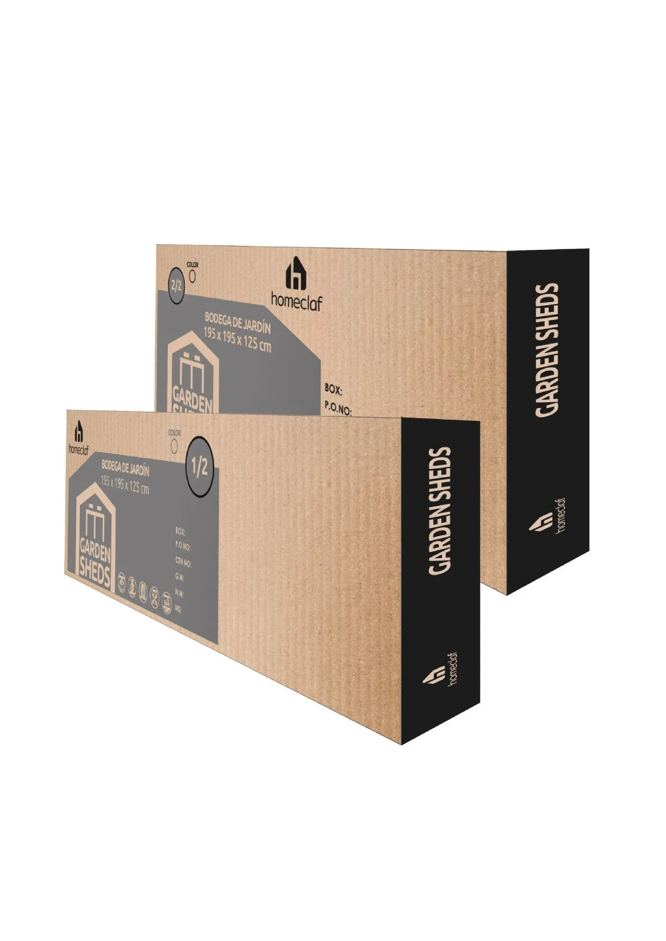 Bodega de Jardín Multiuso Tamaño L 195x195x125 cm Homeclaf-5