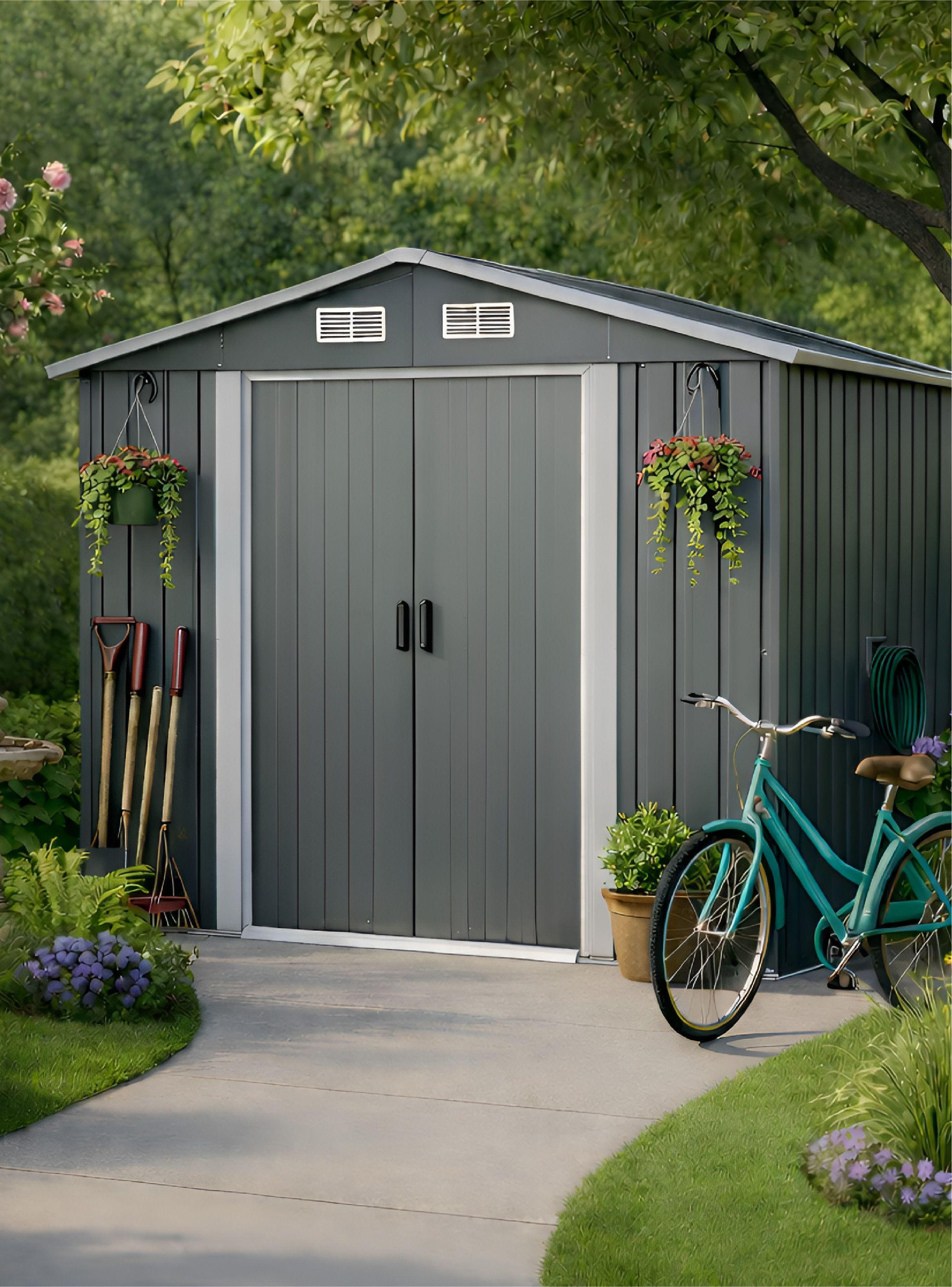 Bodega de Jardín Multiuso Tamaño L 195x195x125 cm Homeclaf-2