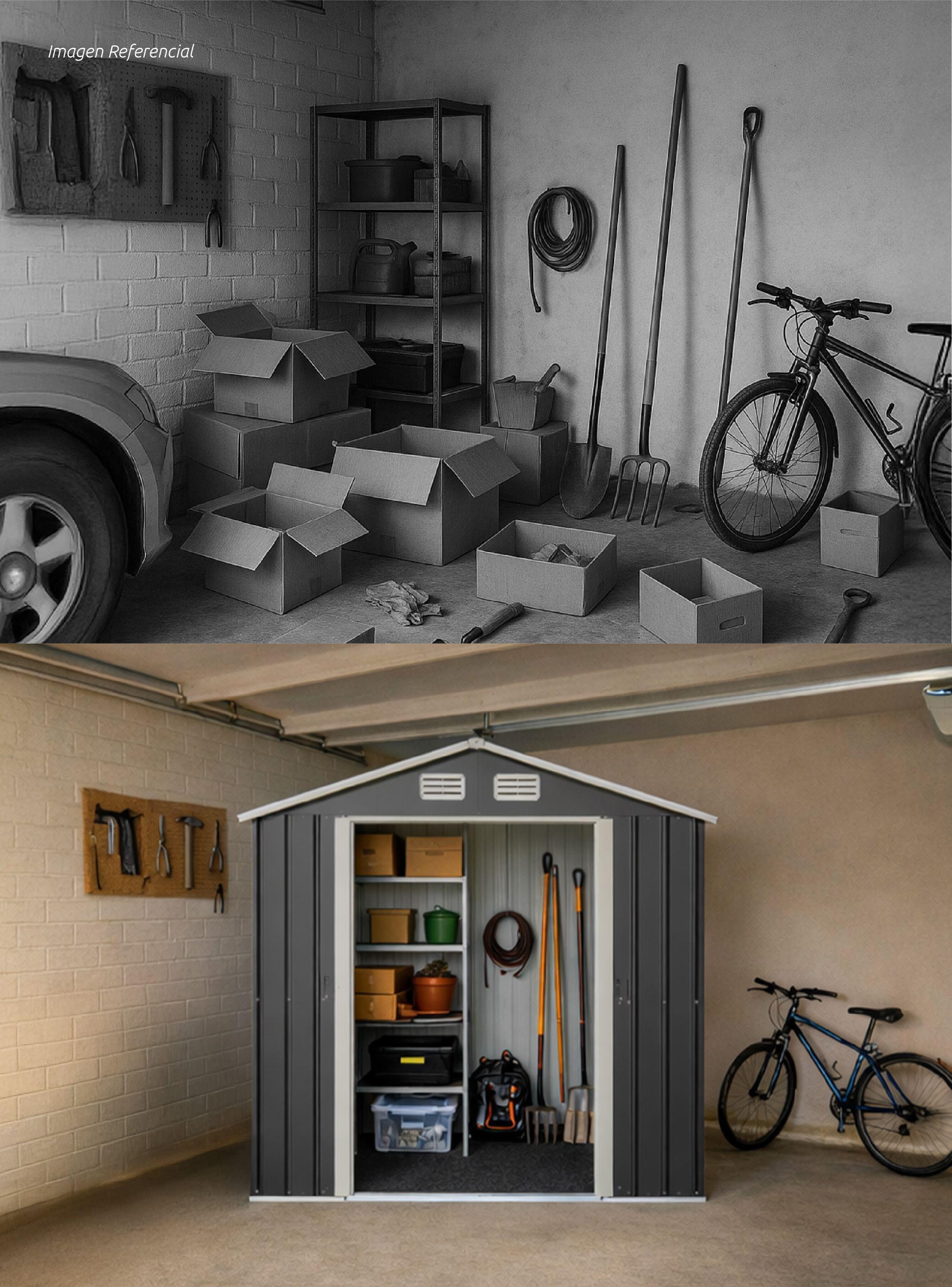 Bodega de Jardín Multiuso Tamaño L 195x195x125 cm Homeclaf-7