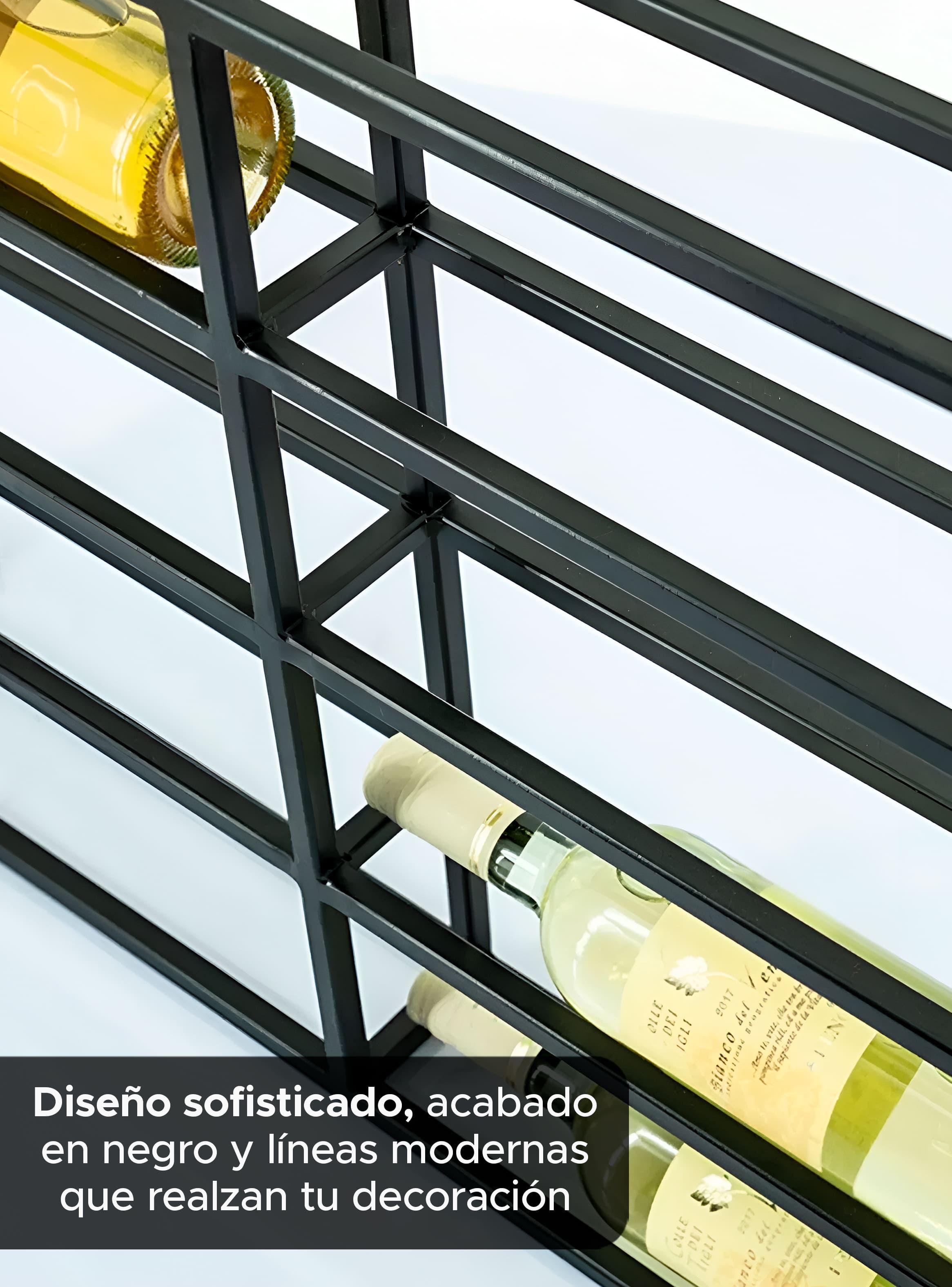 Soporte Para Botellas Vino Hierro Alta Calidad Y Resistencia-6