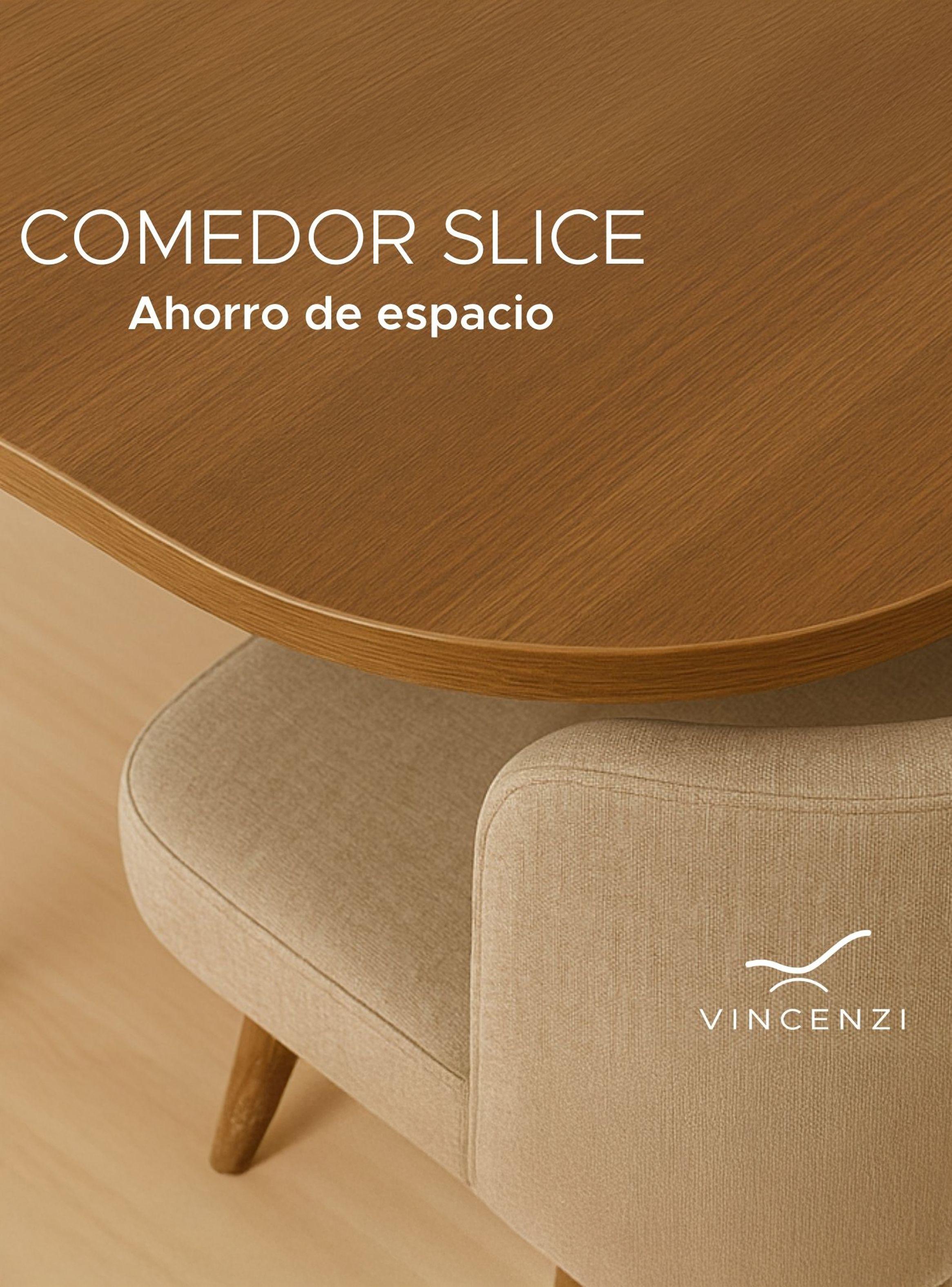 Juego de Comedor con 4 sillas Beige Vincenzi-7