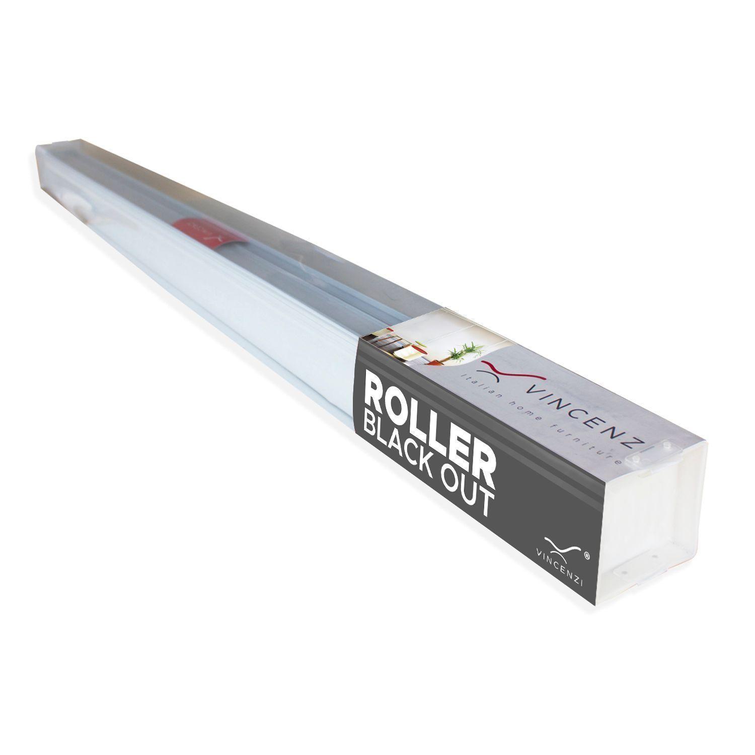 Cortina Roller Blackout Blanca 120x230cm-6