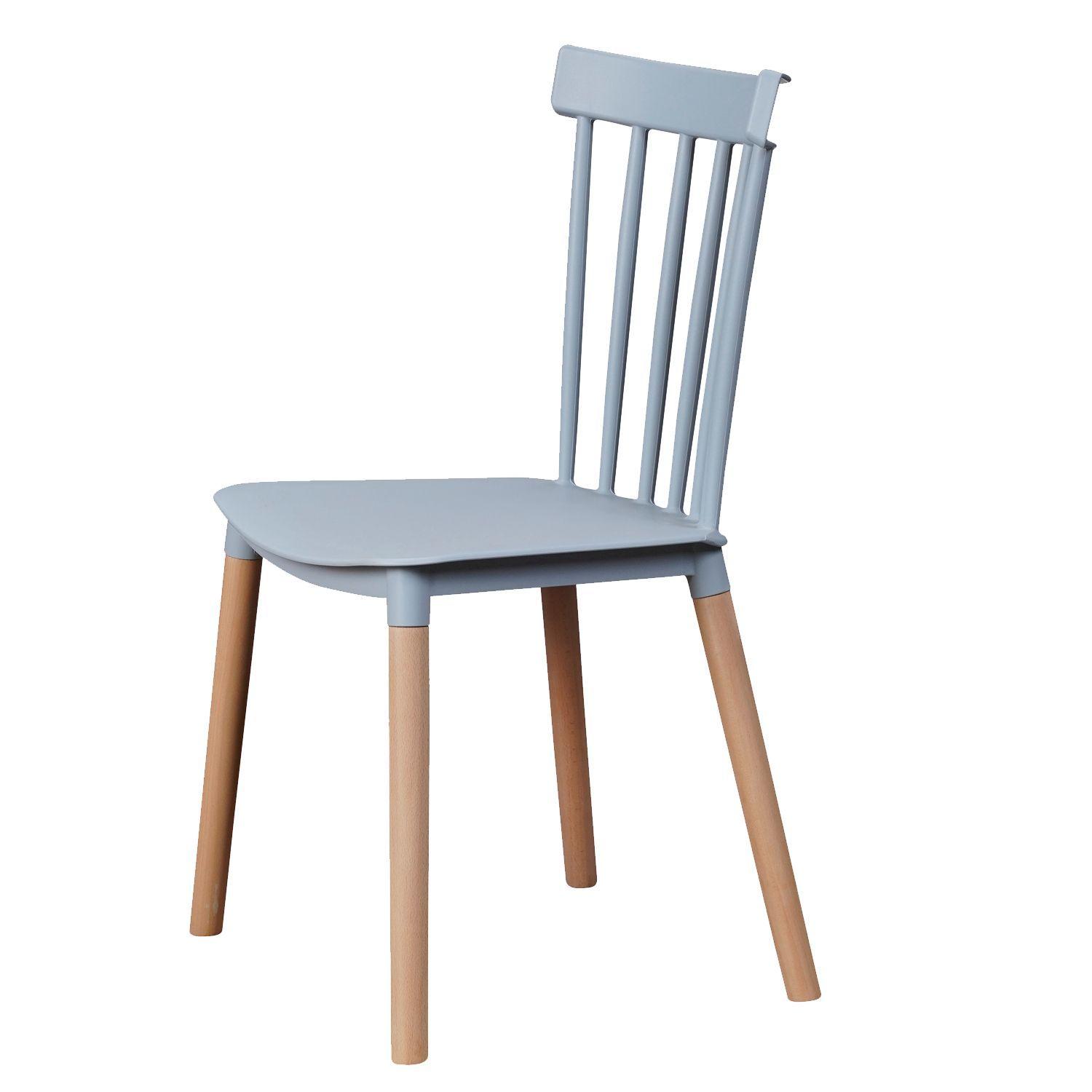 Pack de 4 Sillas Windsor Gris-7