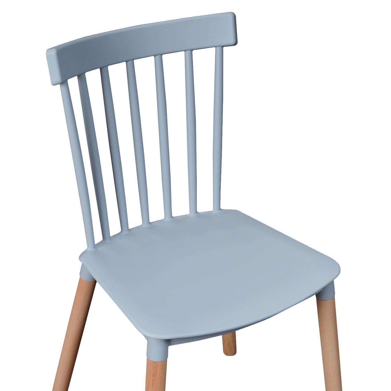 Pack de 4 Sillas Windsor Gris-5