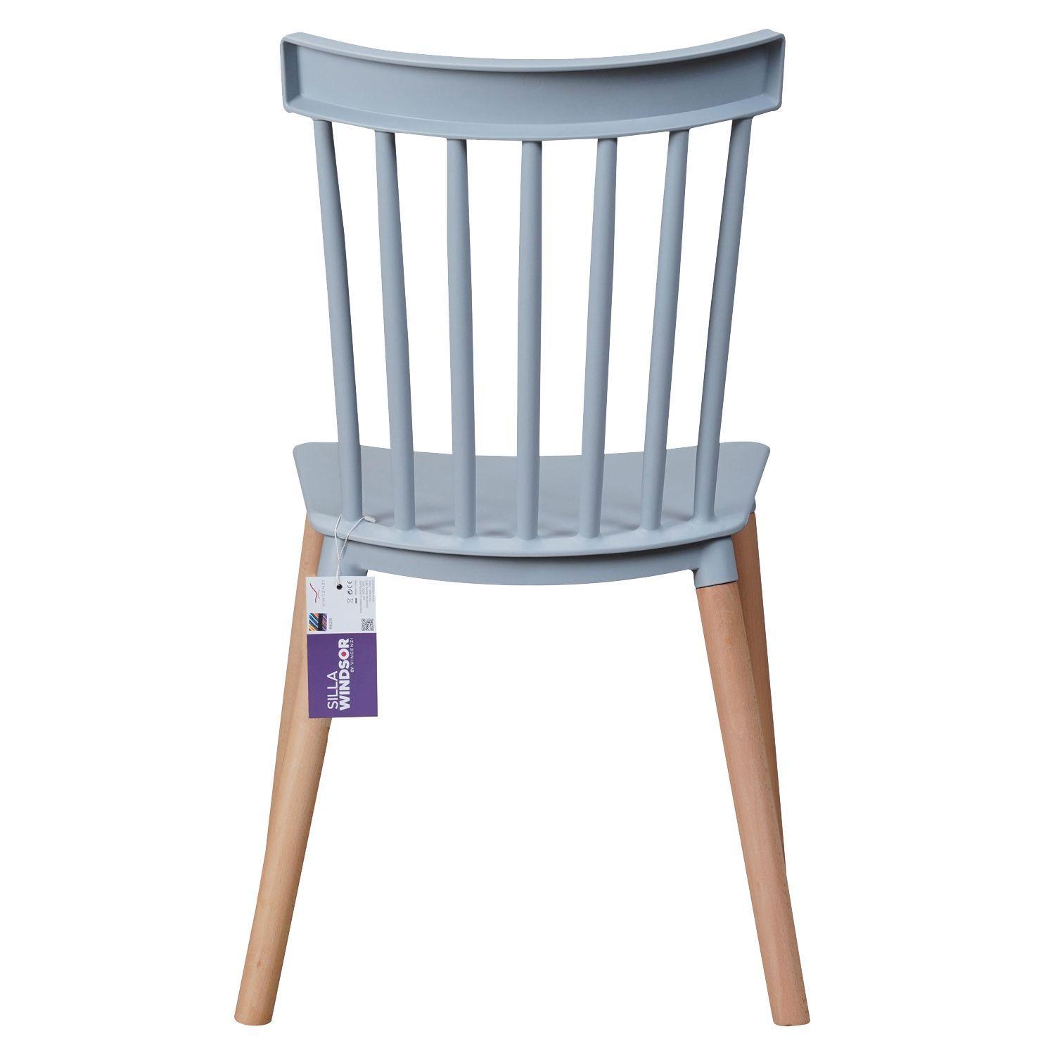 Pack de 4 Sillas Windsor Gris-3