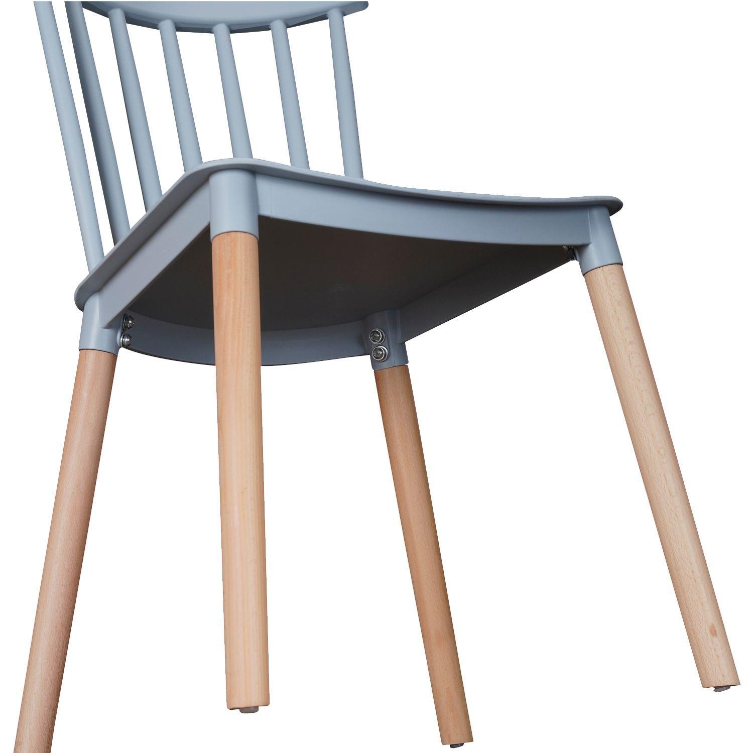 Pack de 4 Sillas Windsor Gris-6