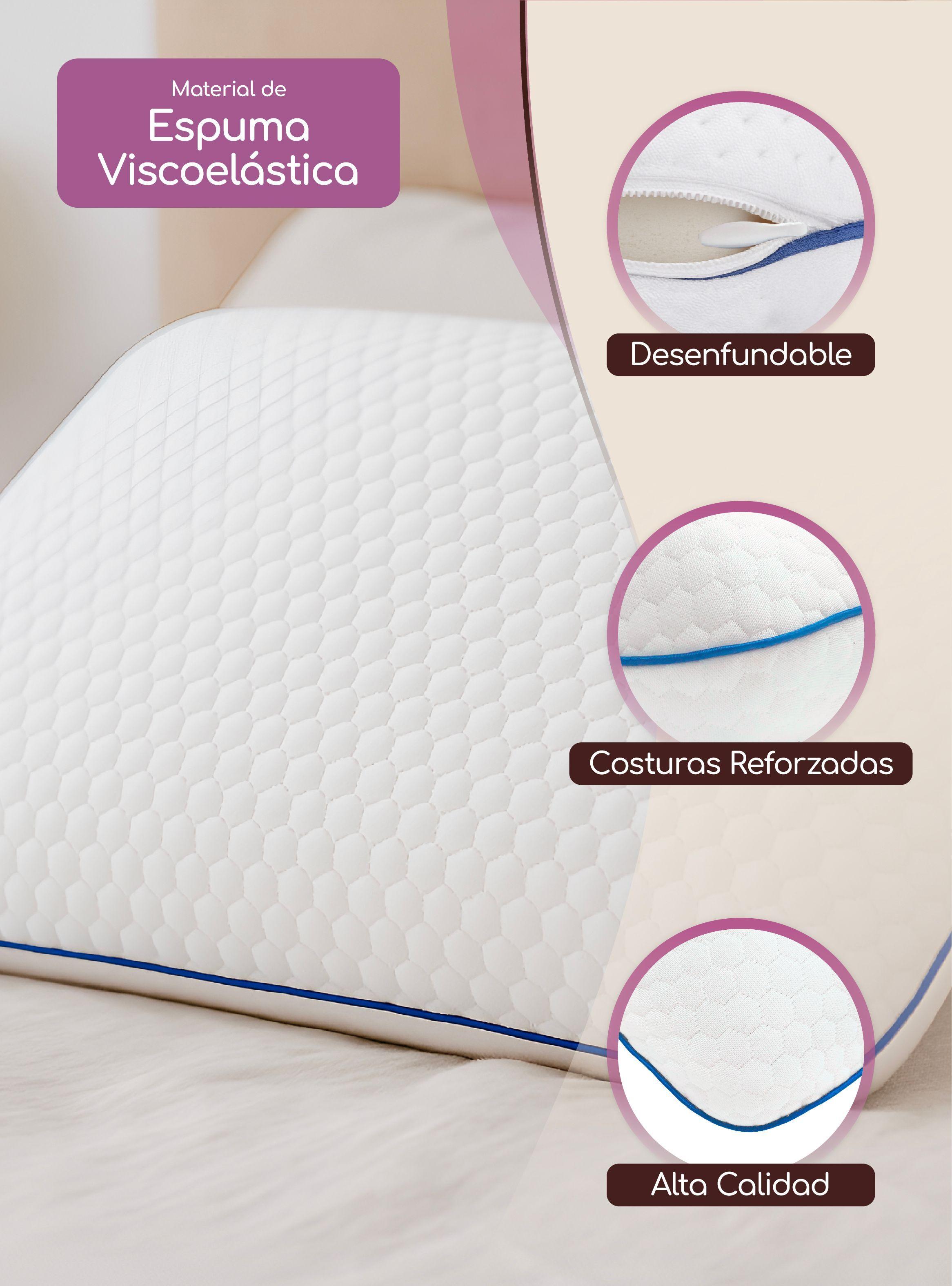 Pack 2 Almohadas Viscoelástica Regula Temperatura Memoryfoam-3