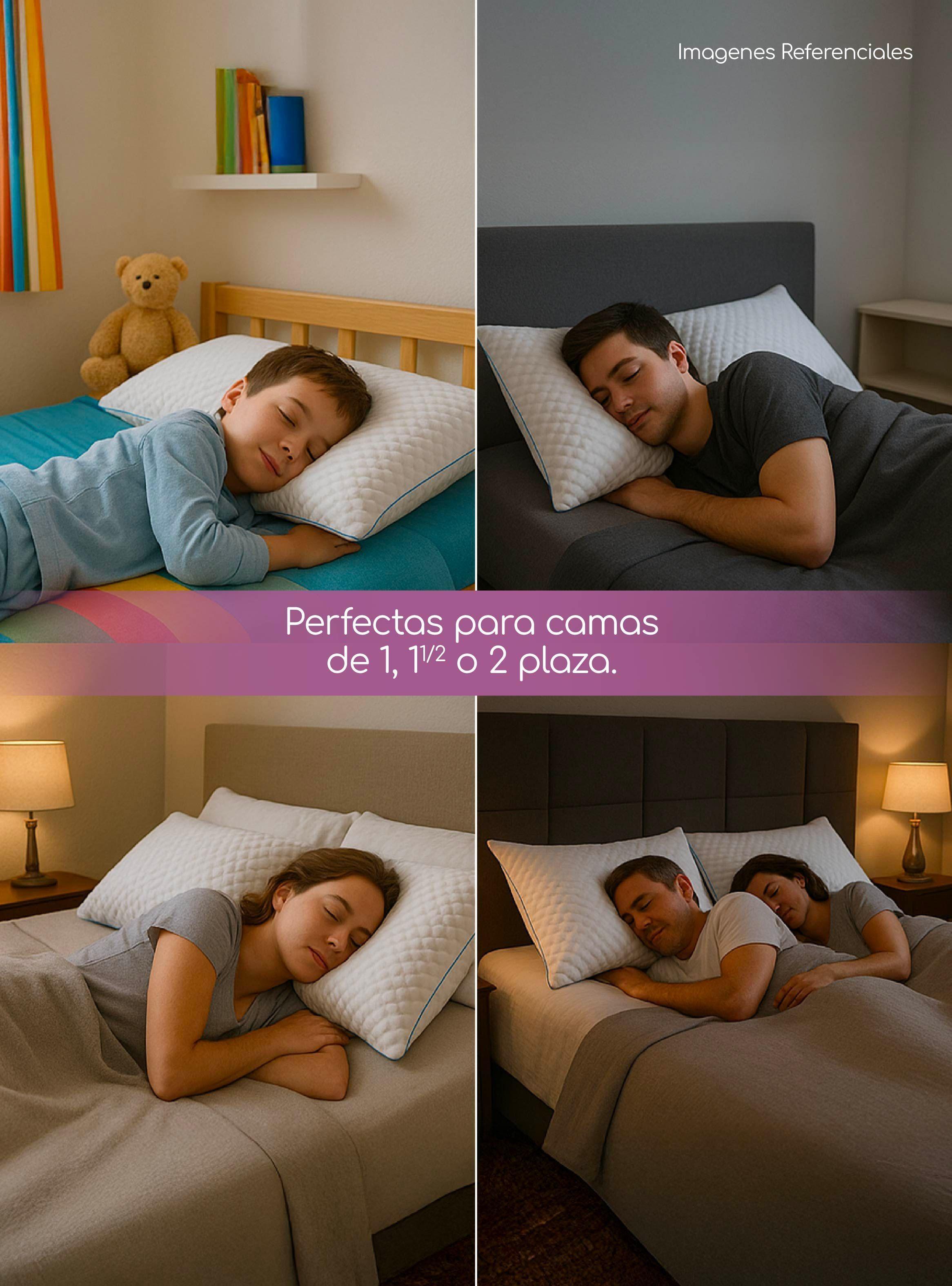 Pack 2 Almohadas Viscoelástica Regula Temperatura Memoryfoam-5