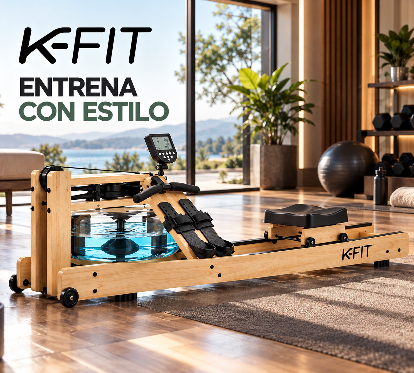 Máquina Remadora Bogadora de Agua Valent K-Fit-2