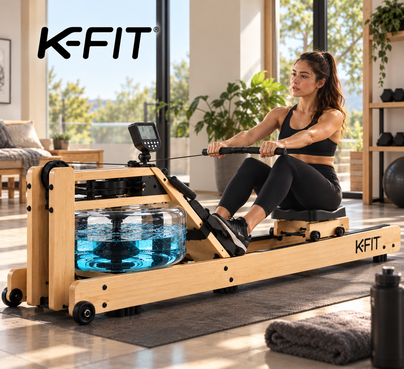 Máquina Remadora Bogadora de Agua Valent K-Fit-5