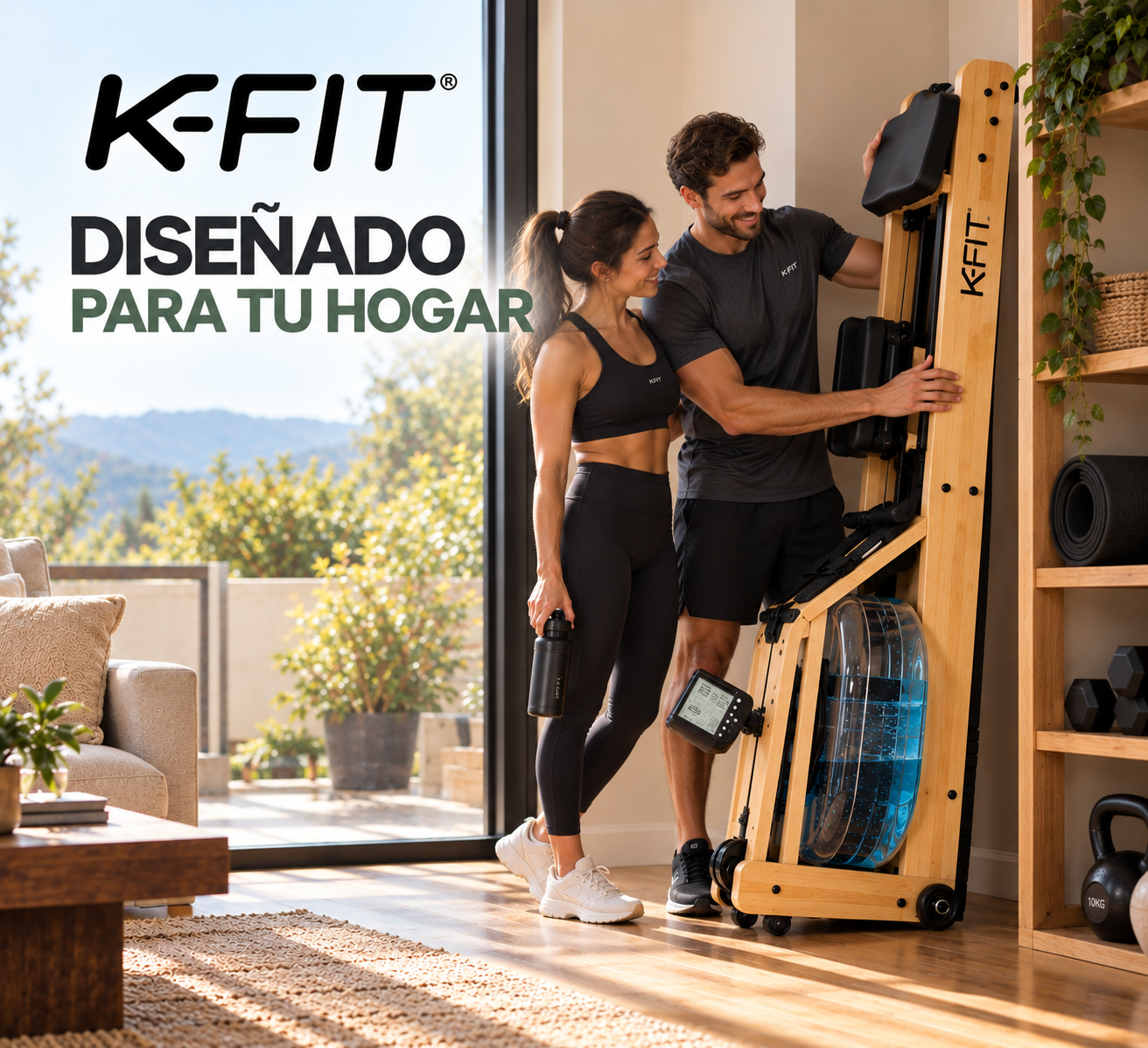 Máquina Remadora Bogadora de Agua Valent K-Fit-7