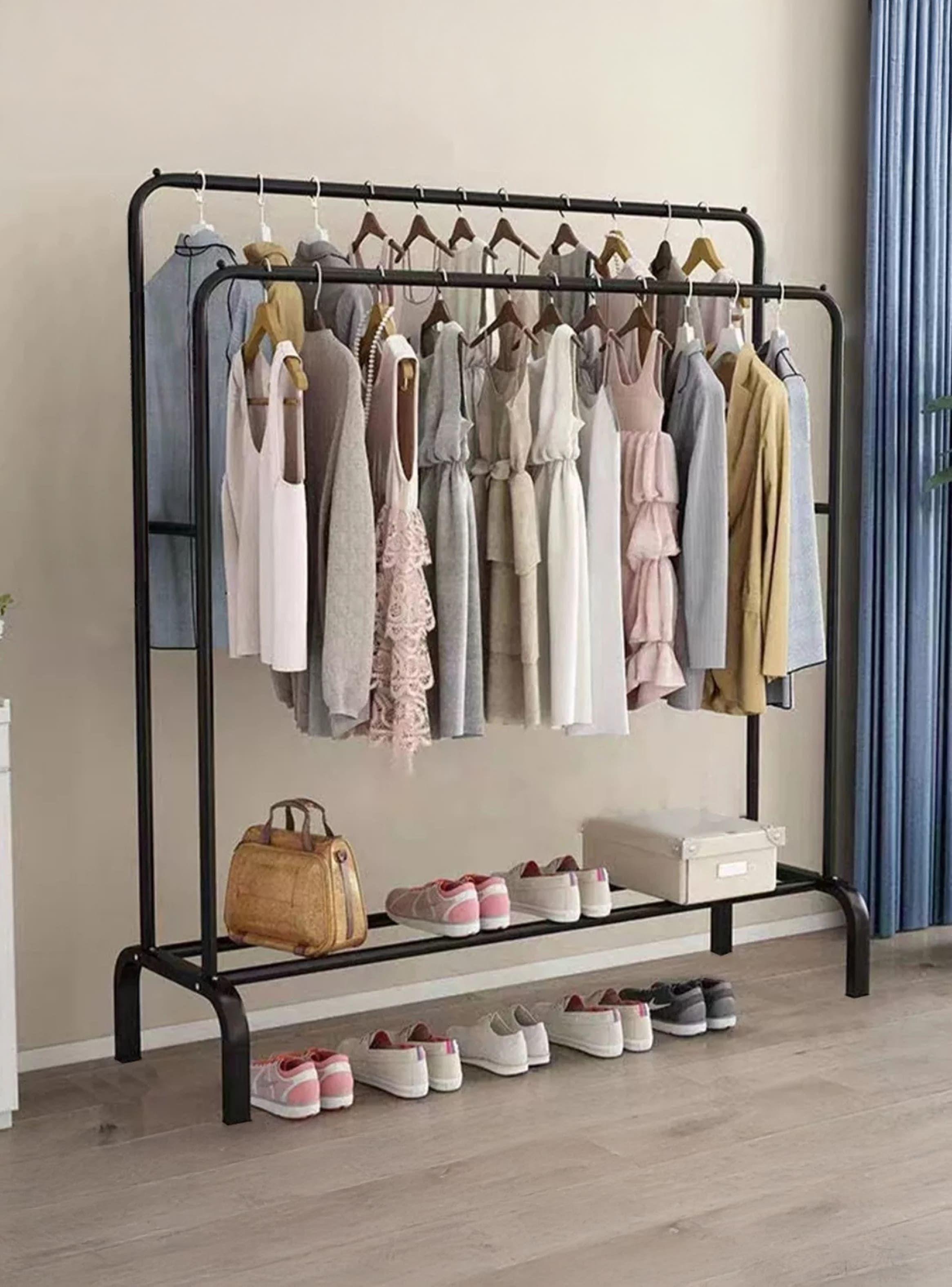 Perchero De Ropa Organizador Zapatos Tendedero Doble-3