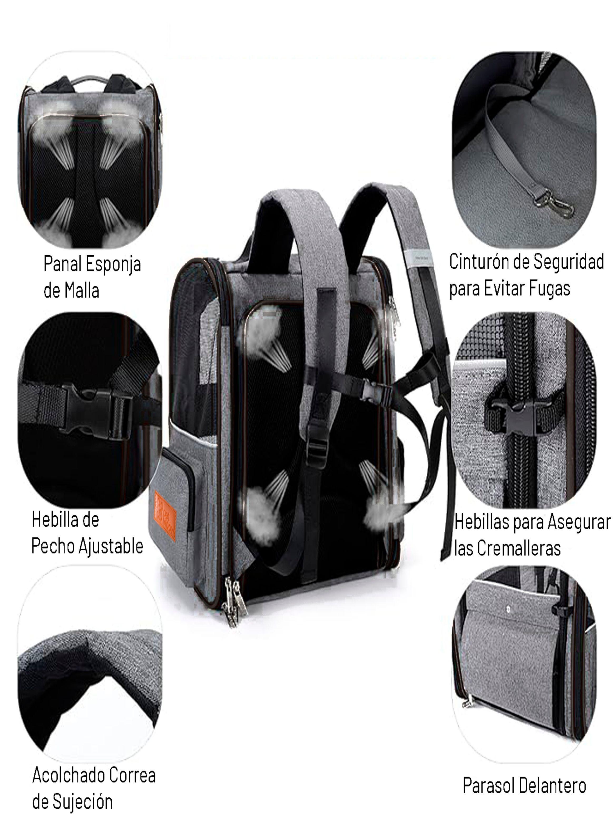 Mochila Transportadora De Mascotas Plegable Lucy 42x64x32-1