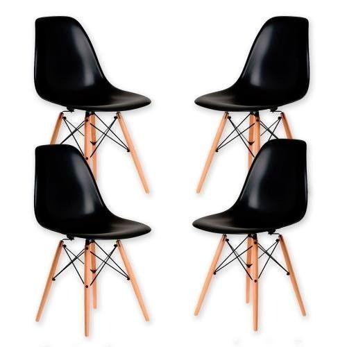 Set 4 Sillas Eames Berlín Negro-3