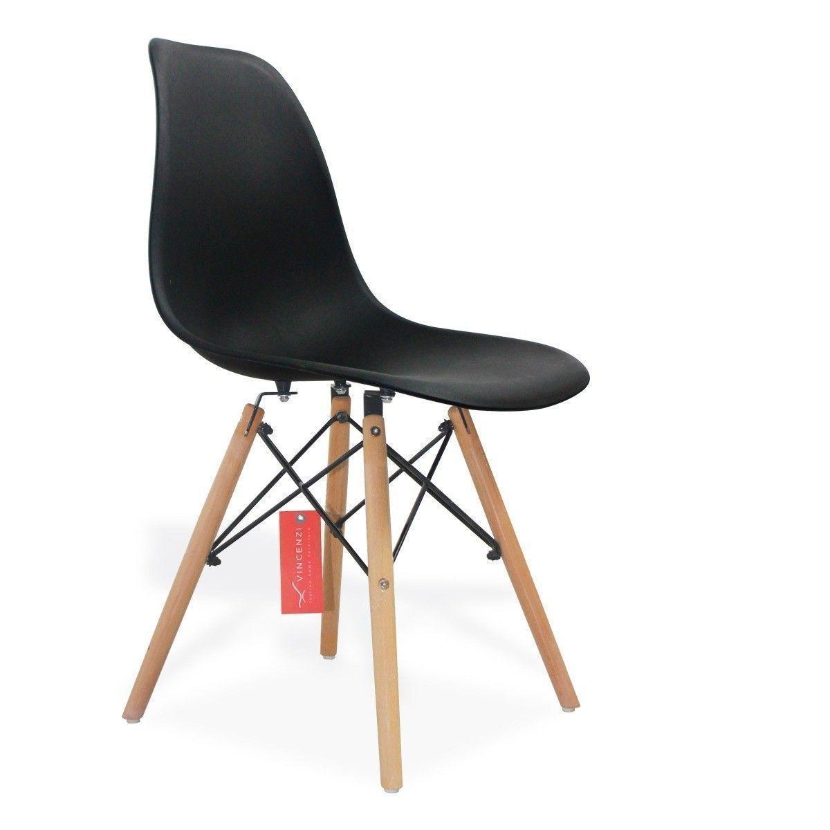 Set 4 Sillas Eames Berlín Negro-0