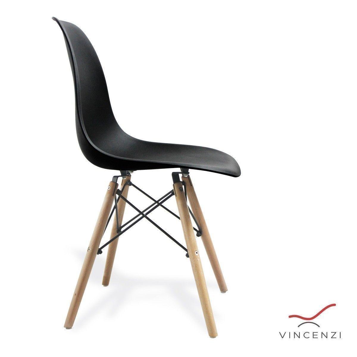 Set 4 Sillas Eames Berlín Negro-1