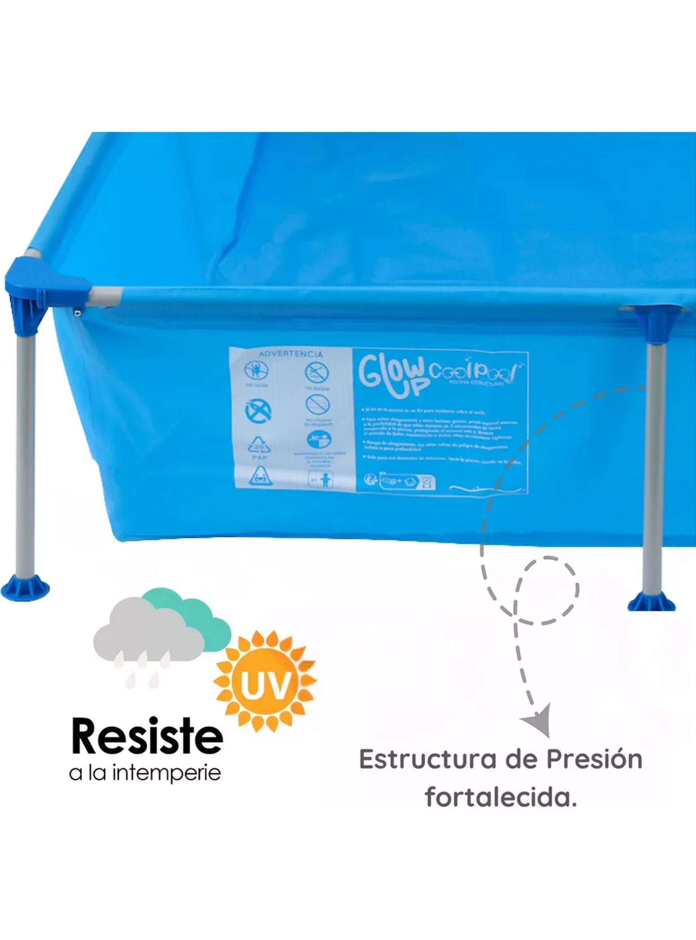 Piscina Estructural 2612 Litros Glowup 260X160X65 CM-2
