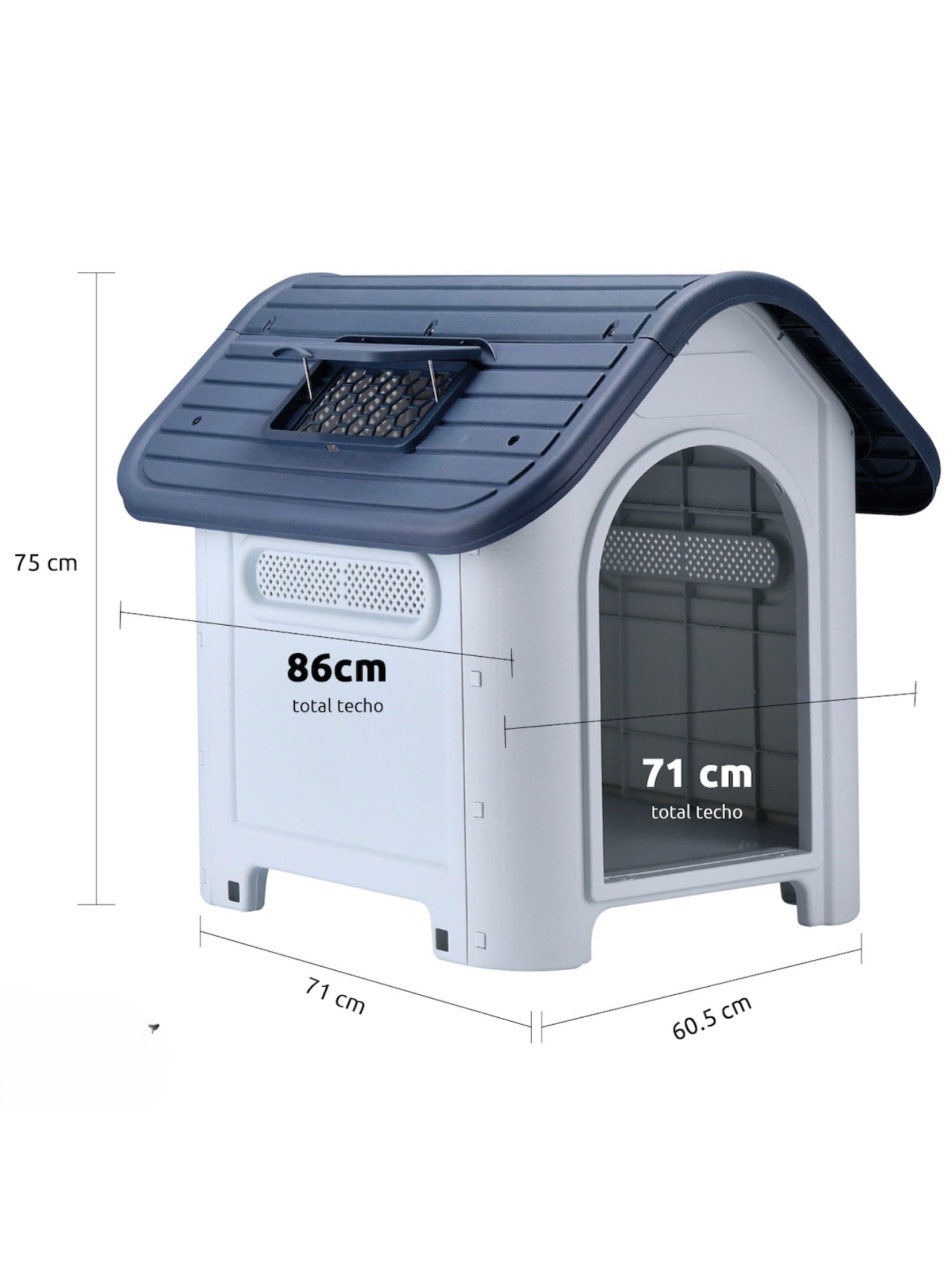 Casa de Impermeable para mascota Perro XXL Medidas 86x71x75 cm-1