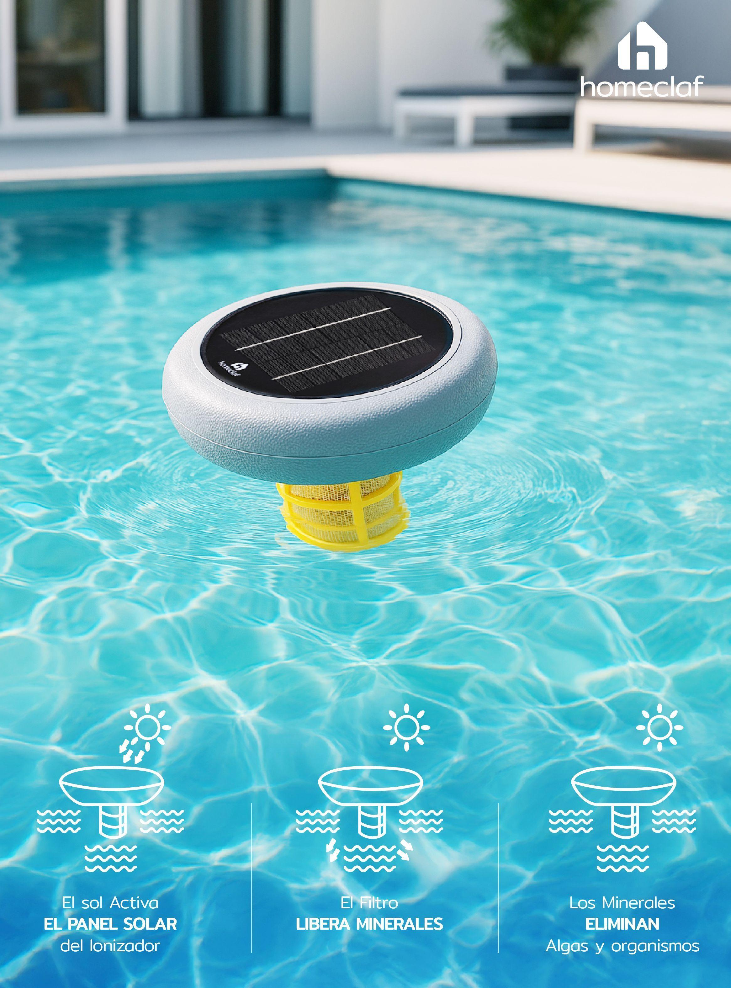 Ionizador Solar para limpieza y mantención de Piscina Homeclaf-5