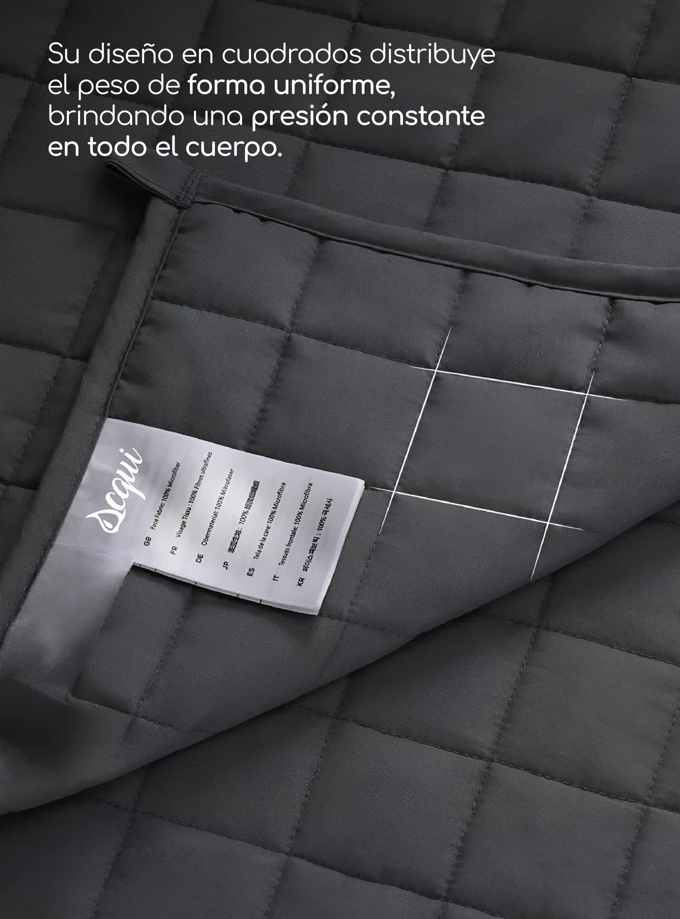 Manta De Gravedad Pesada Queen 12kg Trastorno Sueño Acqui-3