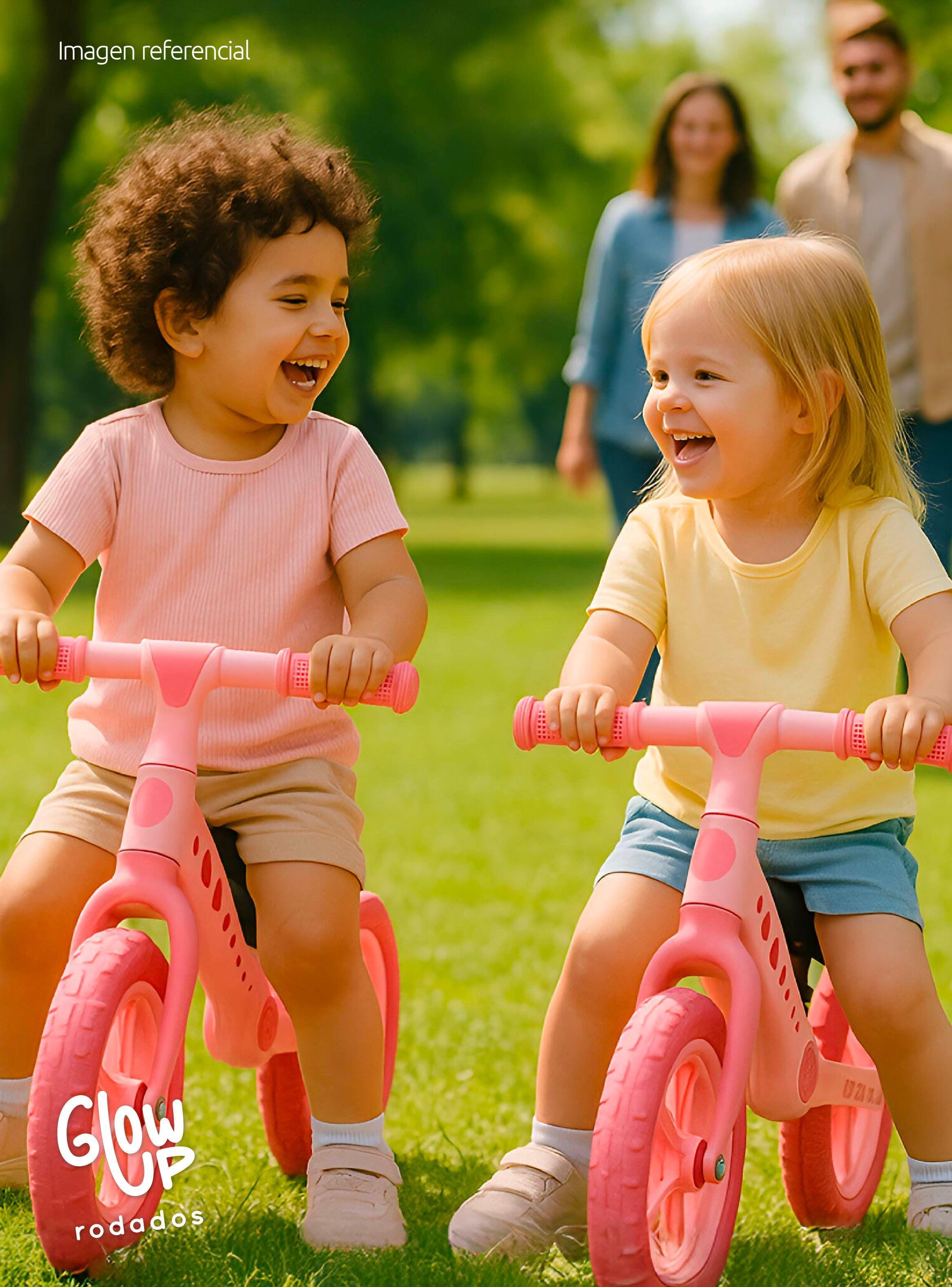 Bicicleta de Aprendizaje de Equilibrio Infantil Koa Rosada Glowup-6