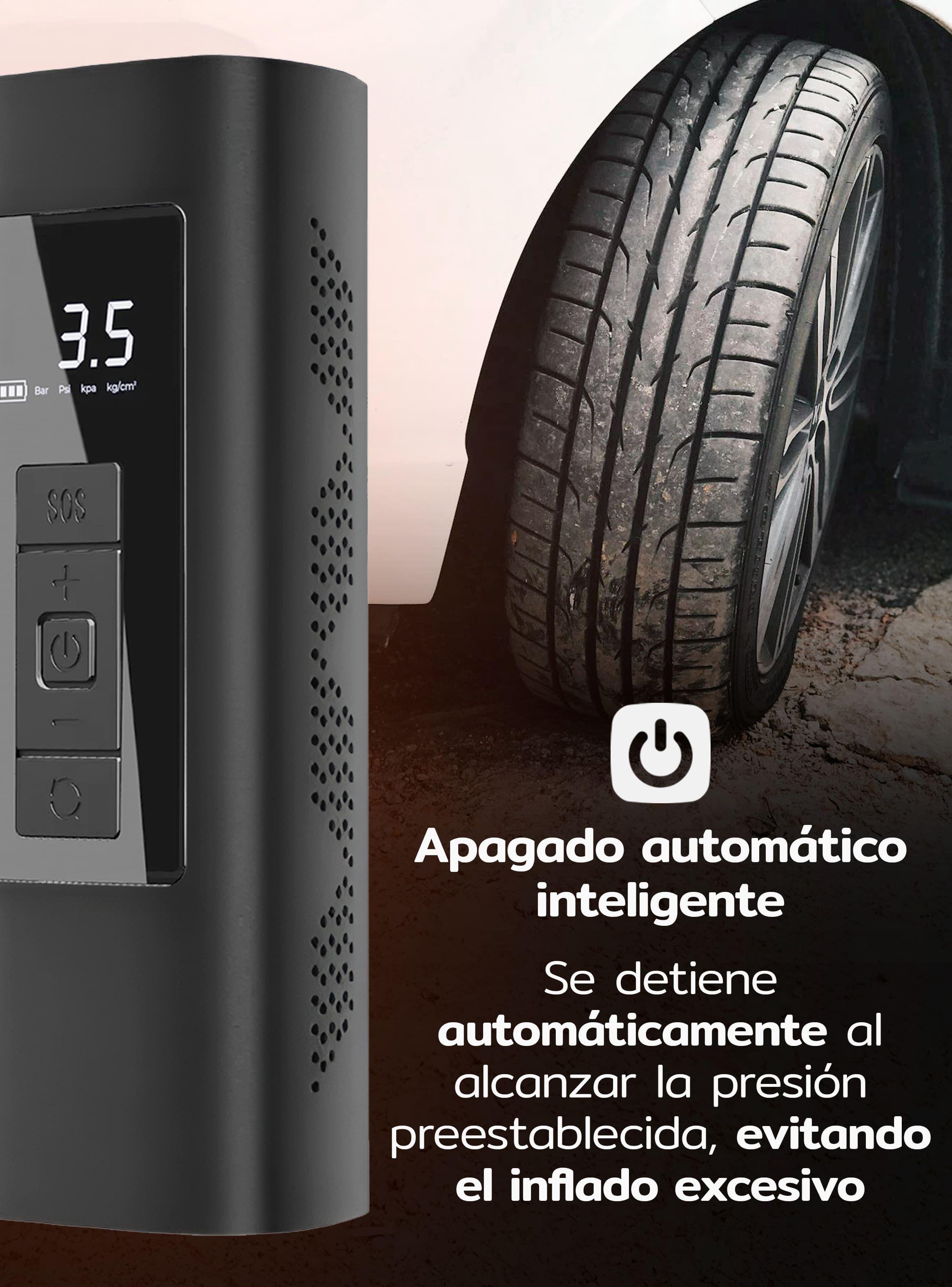 Compresor de aire portátil a batería inflador neumáticos-7