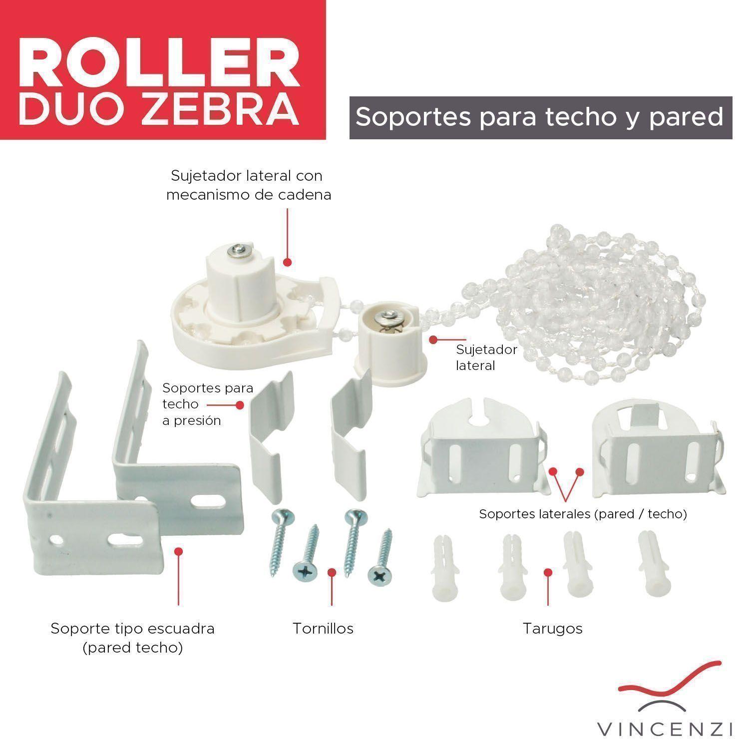 Cortina Roller Duo Beige 120x120cm-3