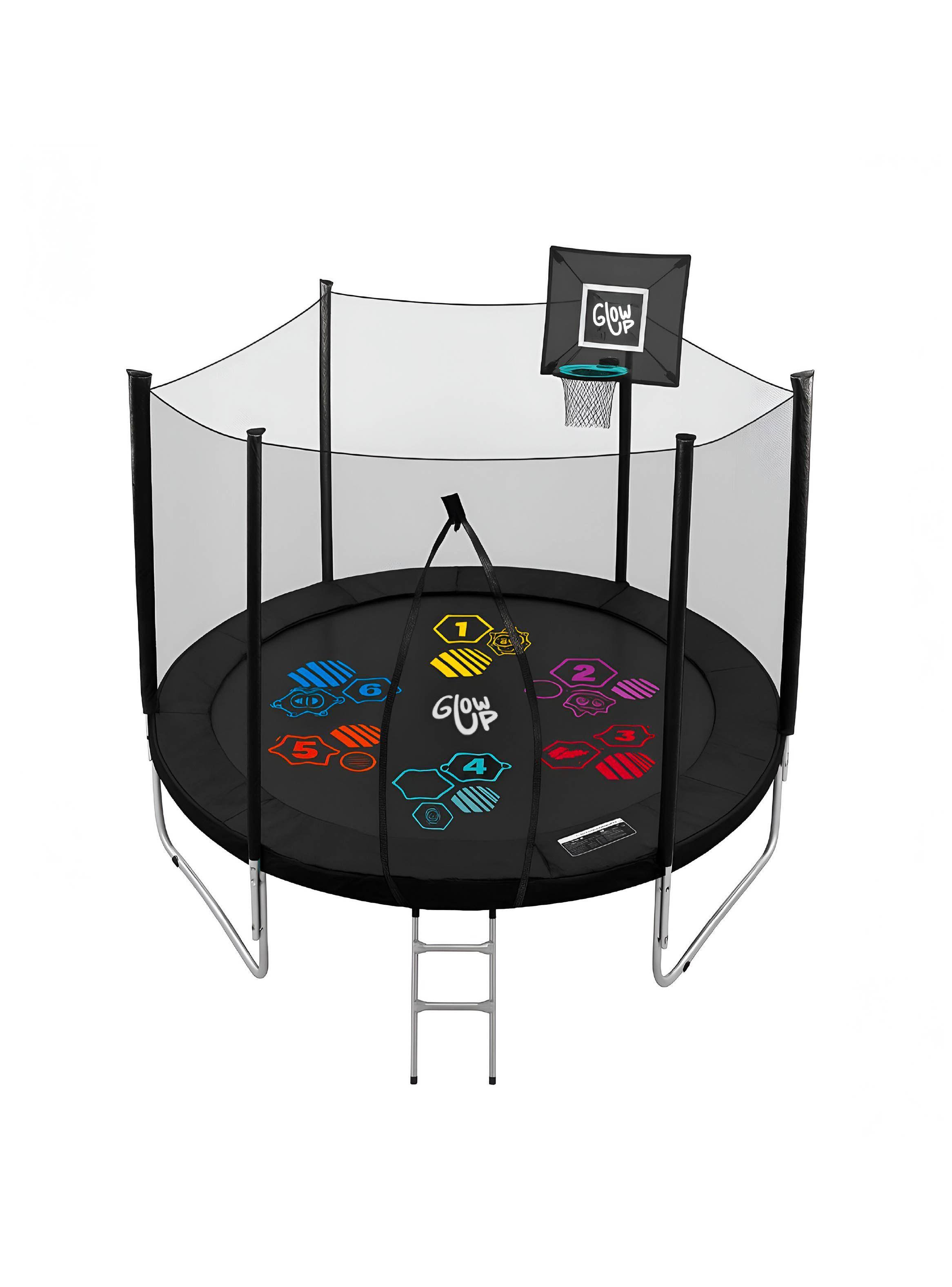 Cama Elástica 10ft 3,05 mts GlowUp Edición Especial con Juegos Malla y escalera-0