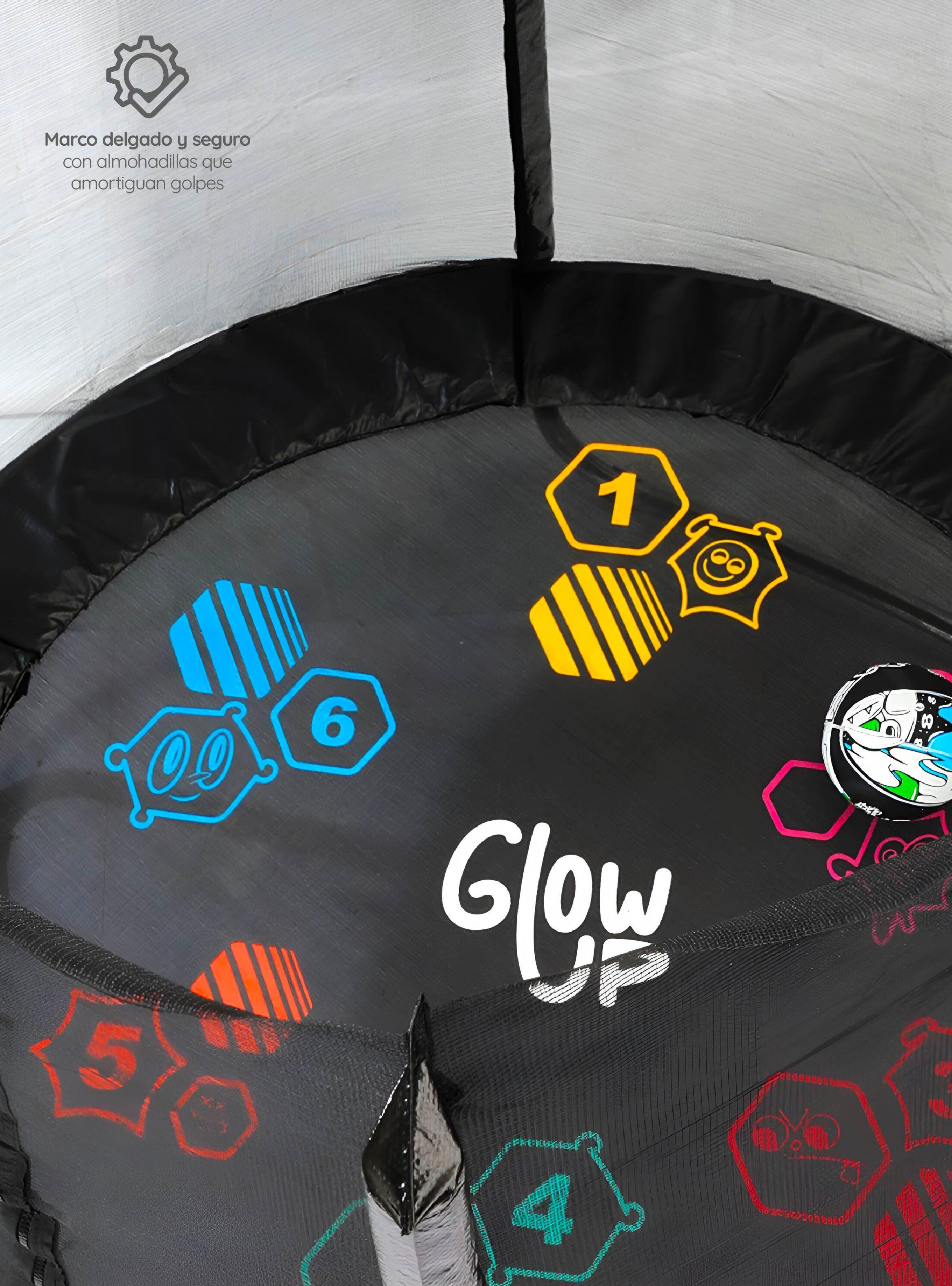 Cama Elástica 10ft 3,05 mts GlowUp Edición Especial con Juegos Malla y escalera-2