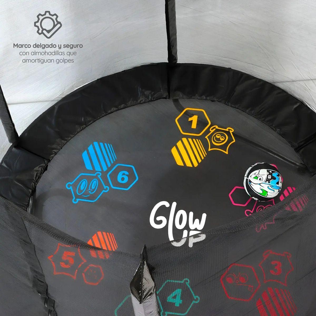 Cama Elástica 10ft 3,05 mts GlowUp Edición Especial con Juegos Malla y escalera-4