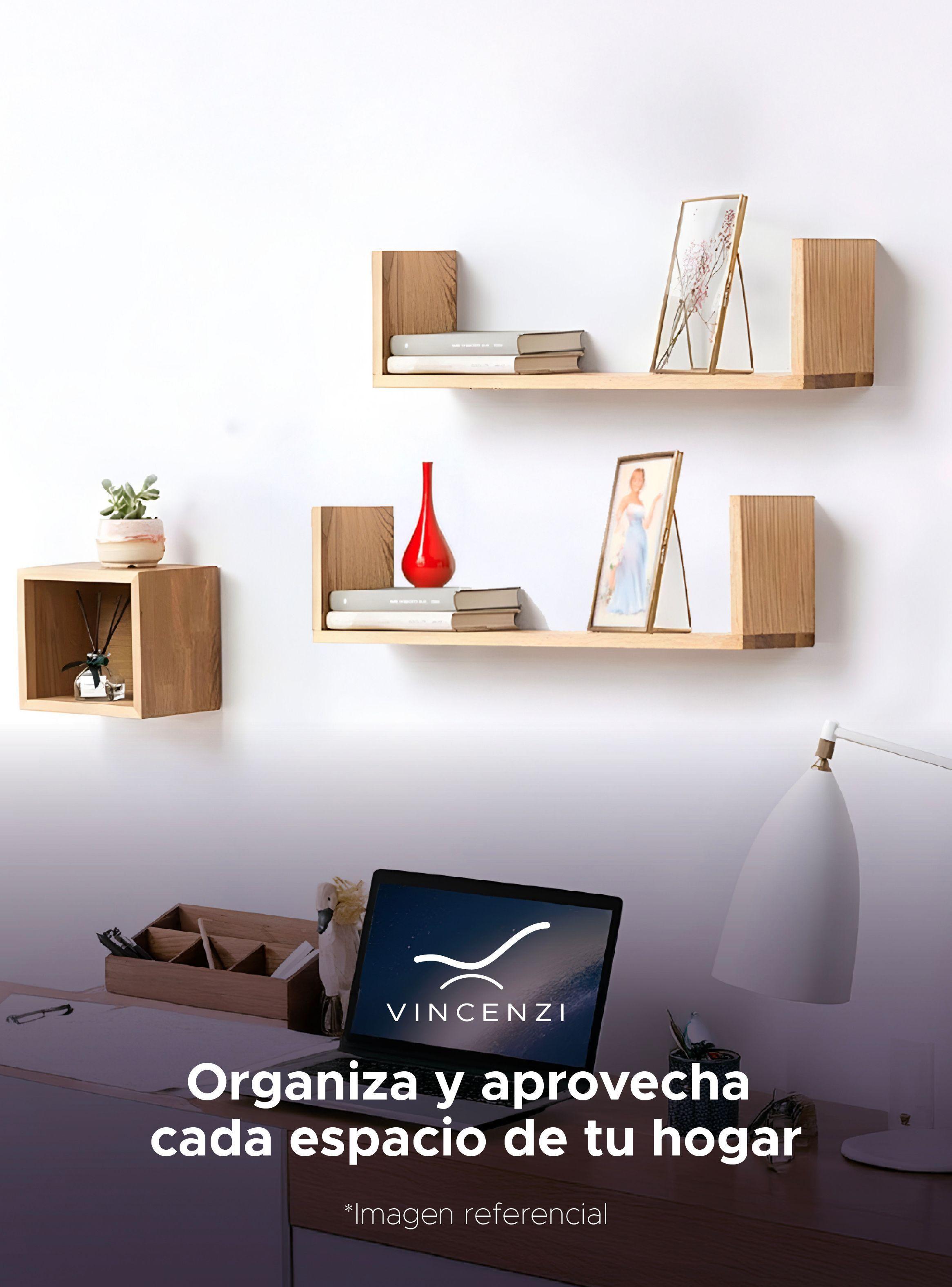 Soporte Y Repisa De Madera Grande Con Fijación Invisible-7