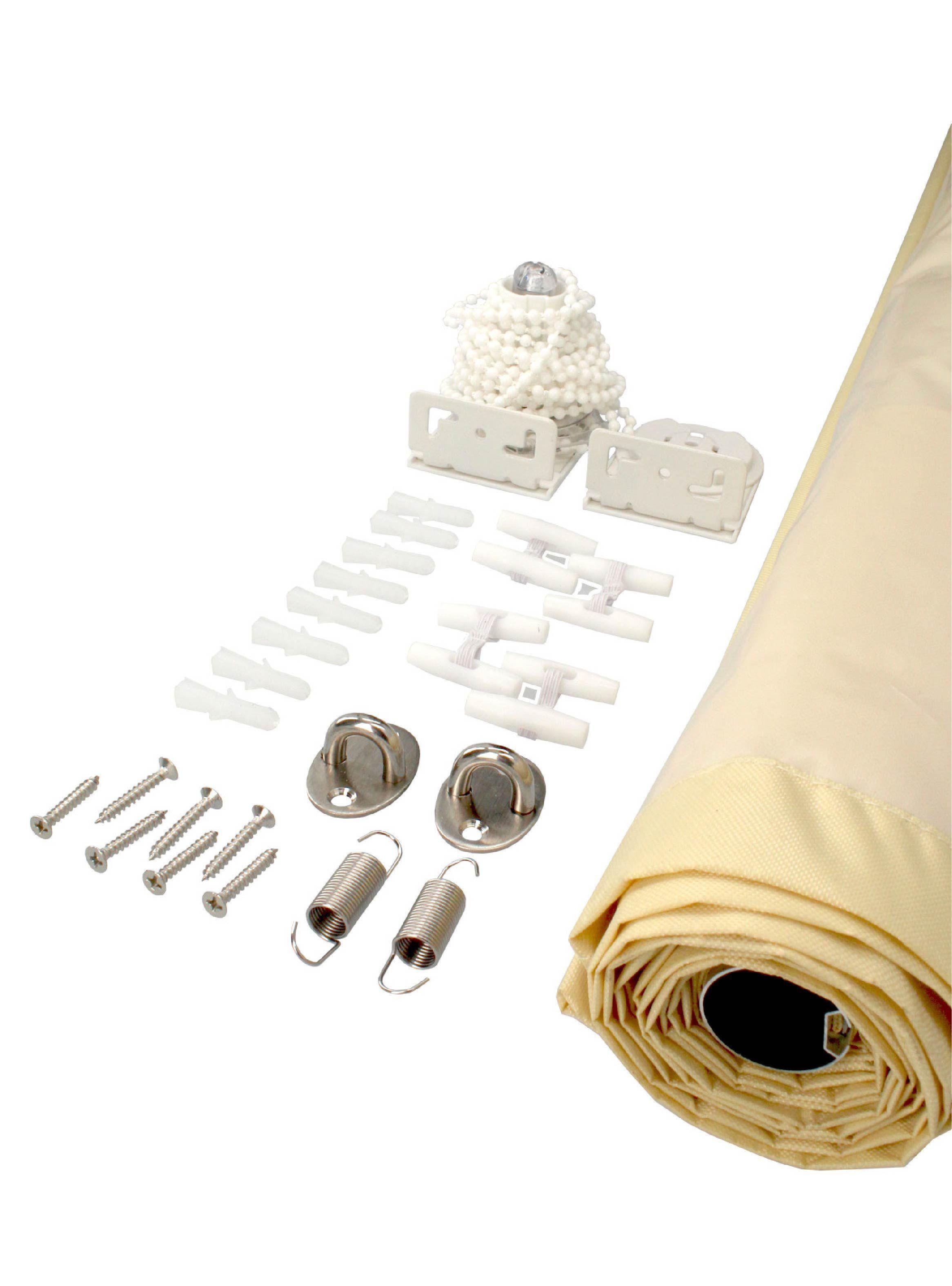 Cortina Roller Cierre de Terraza Beige 100x250cm-3