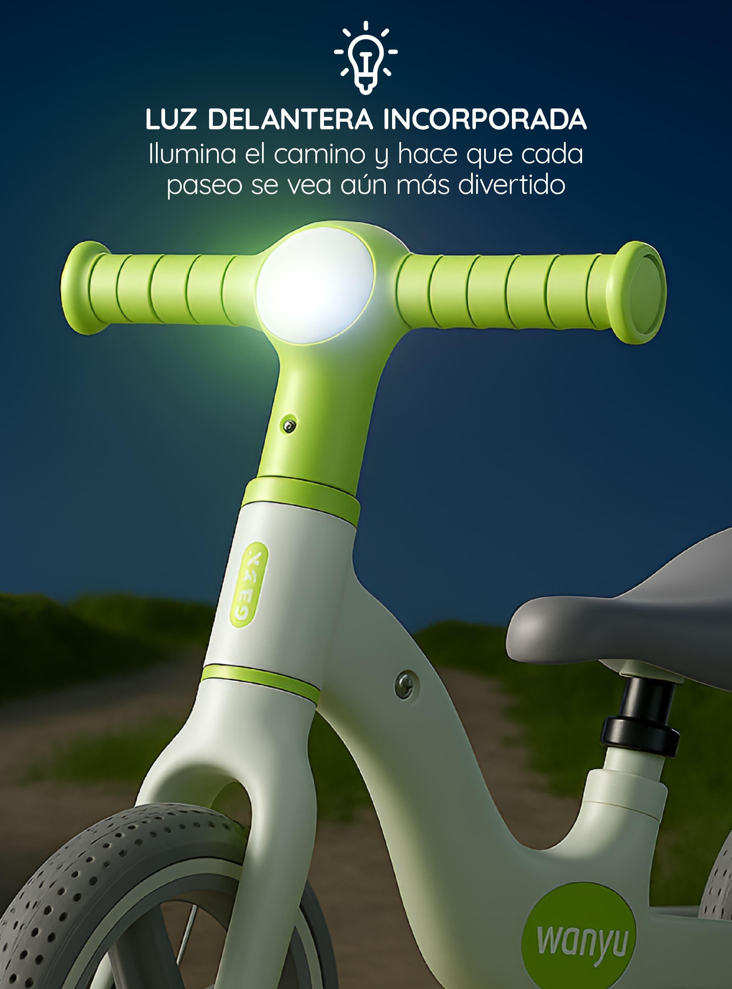 Bicicleta Aprendizaje niño y niña Wanyu Lumen Luz LED GlowUp-5