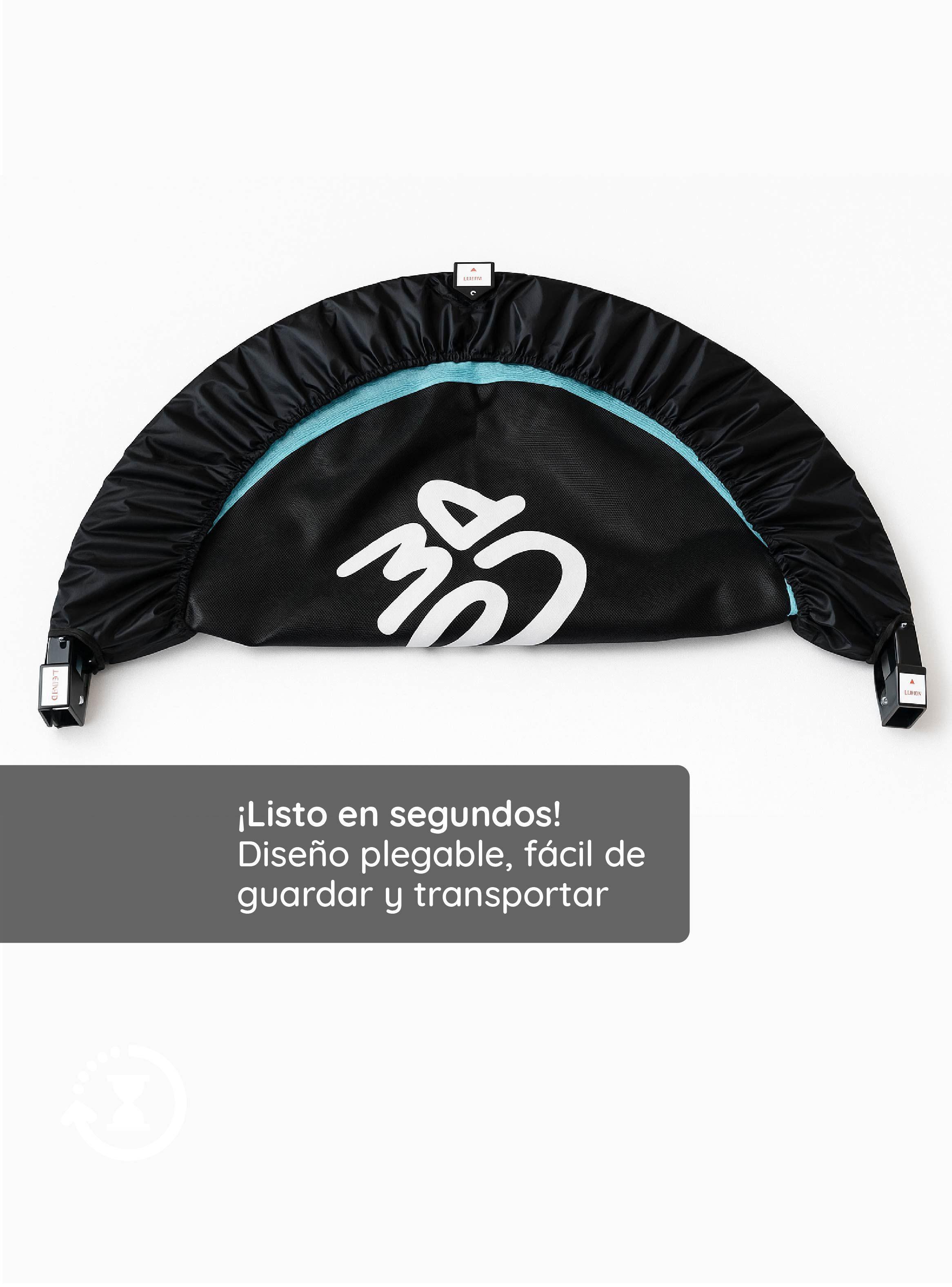 Mini Trampolín 3.3ft 1 Mt Aeróbico Fitness Yoga y Juegos GlowUp-3