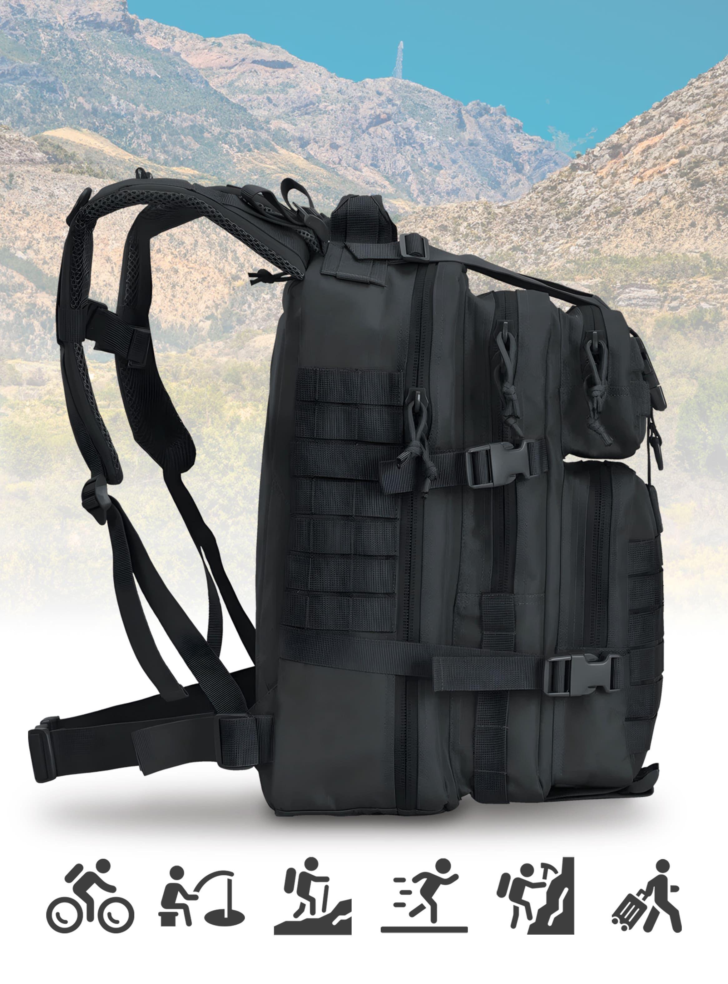 Mochila Táctica Militar Outdoor 45 Lts Impermeable-3