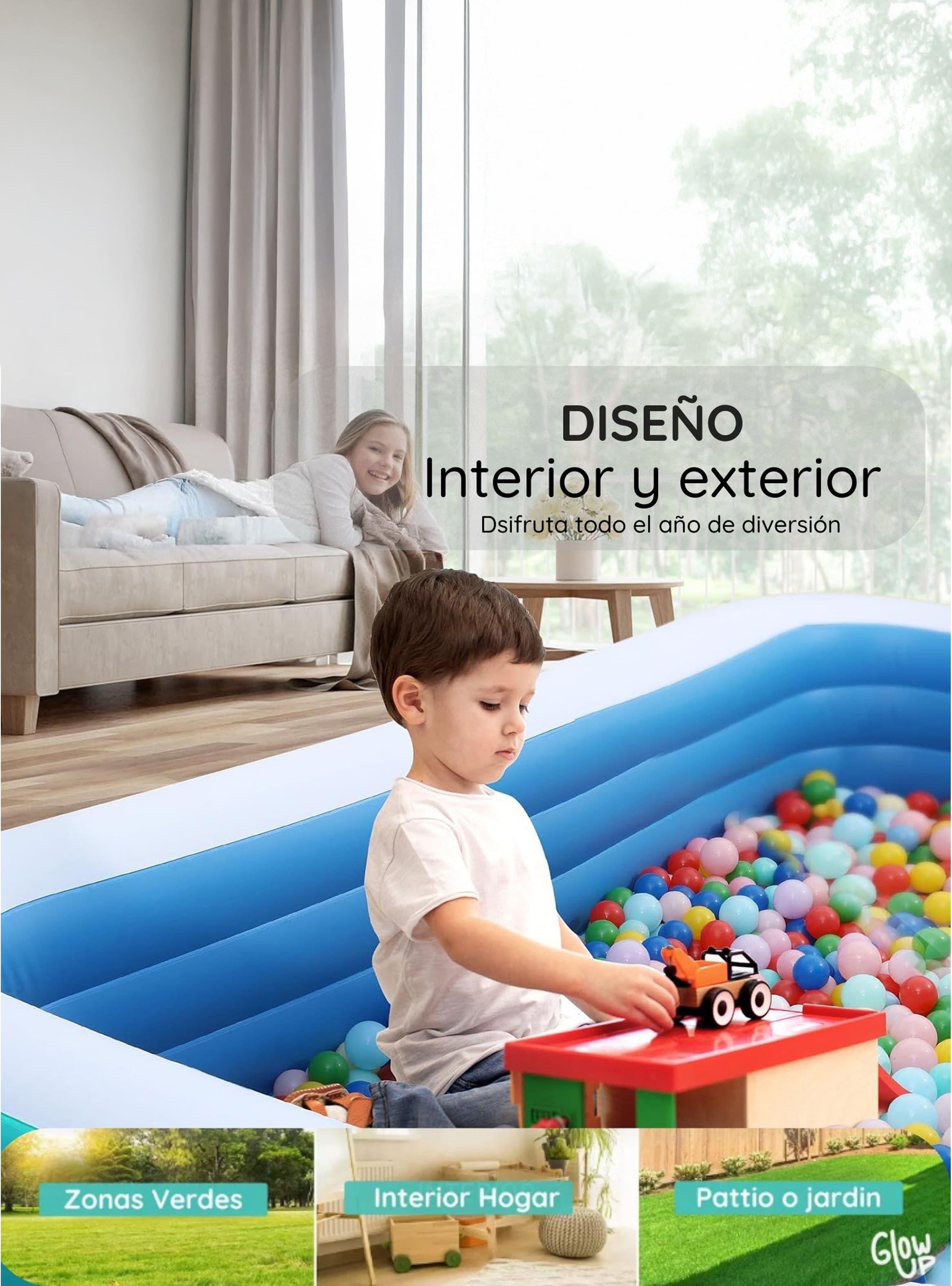 Piscina Inflable Glowup 210x150x65-4